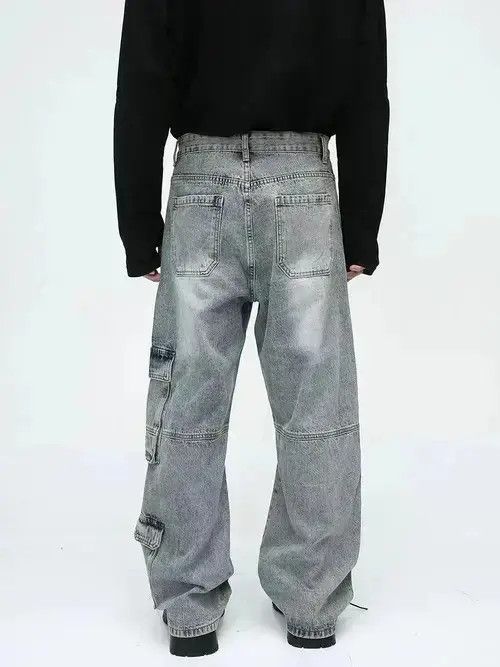 Japanese Brand × Jean Retro baggy cargo jeans with big pockets Size US 32 / EU 48 - 4 Thumbnail