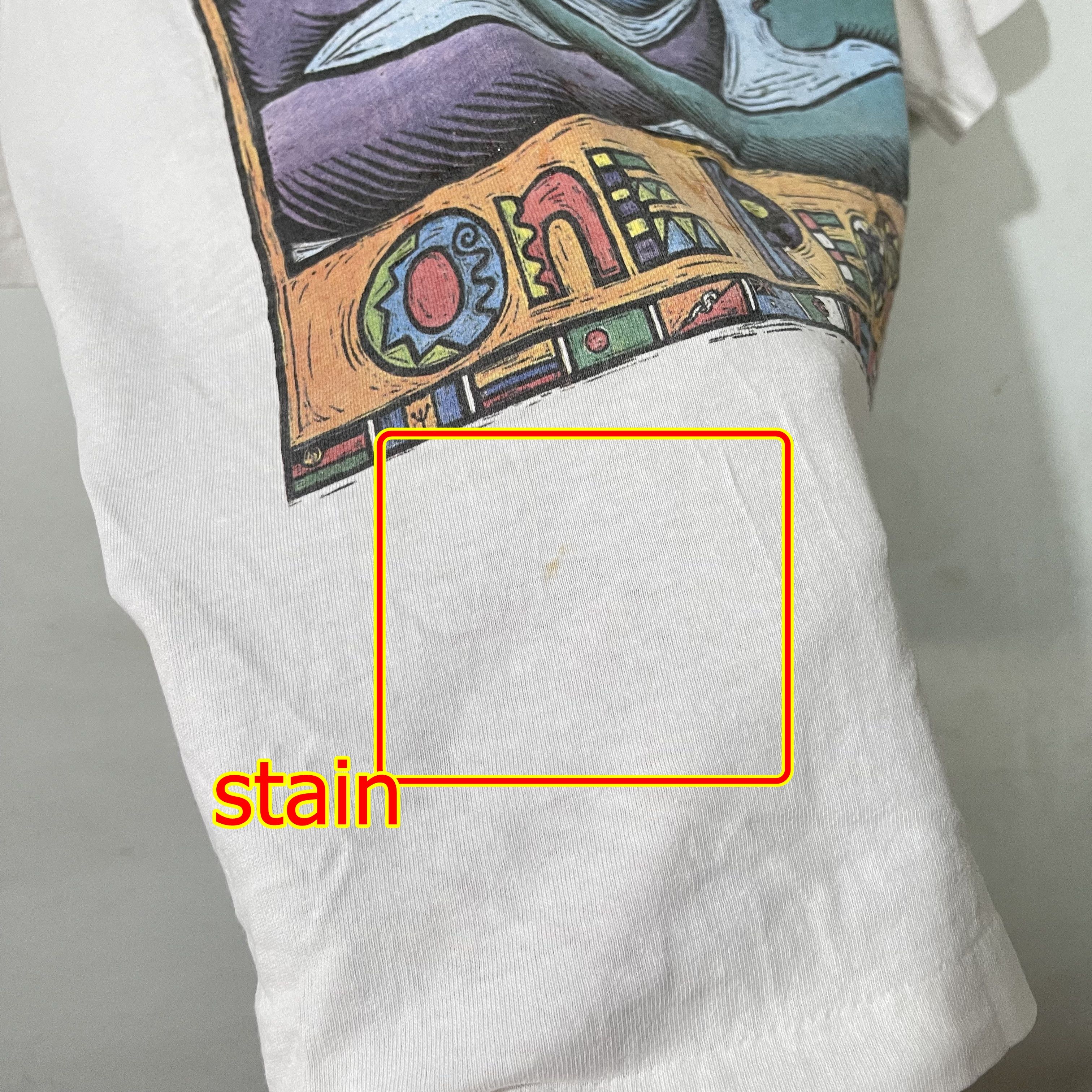 Vintage Vintage 90s One Planet One People T-Shirt Size US L / EU 52-54 / 3 - 13 Thumbnail