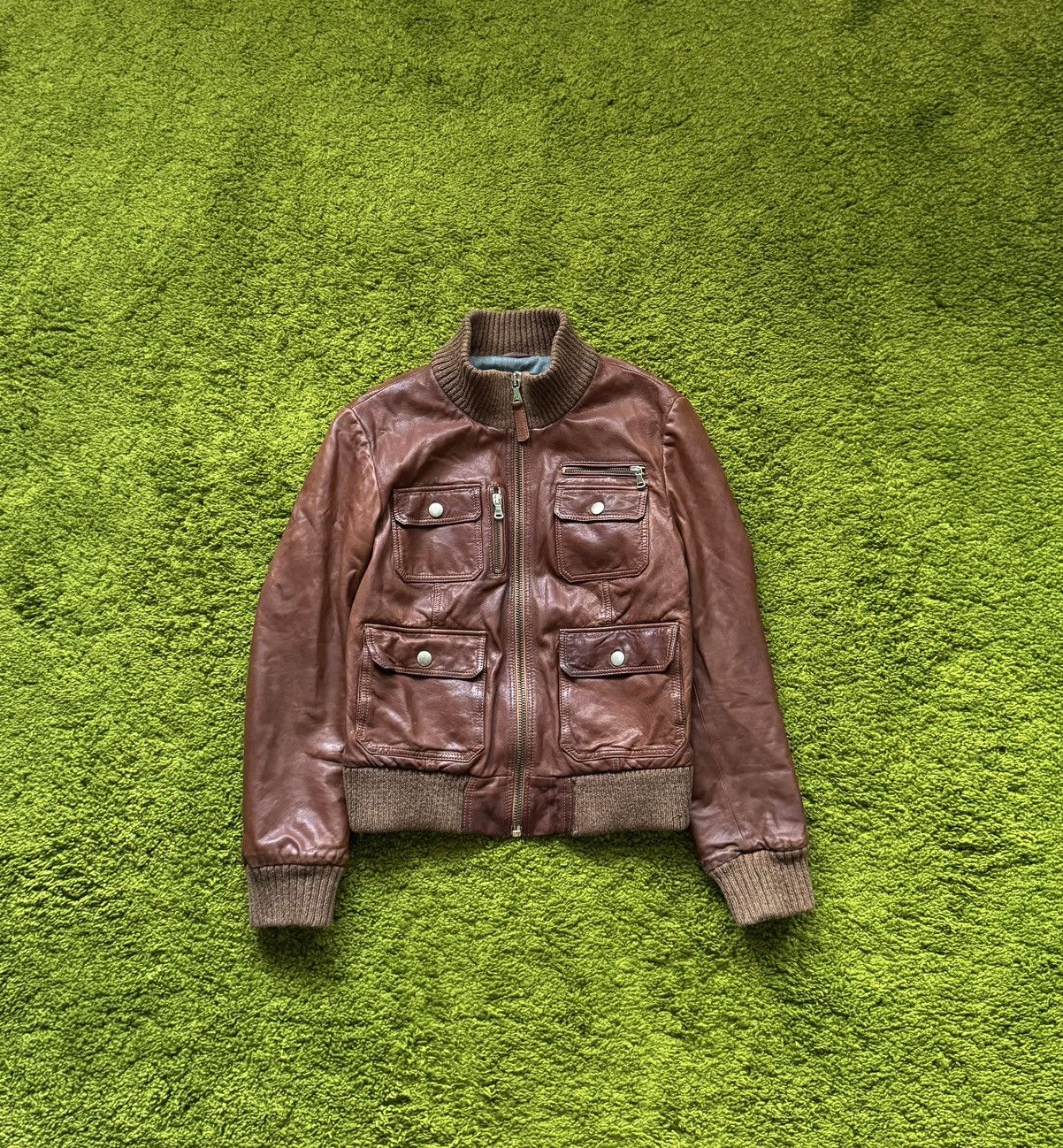 Dolce & Gabbana × Genuine Leather Dolce & Gabbana D&G multipocket leather jacket Size M / US 6-8 / IT 42-44 - 1 Thumbnail