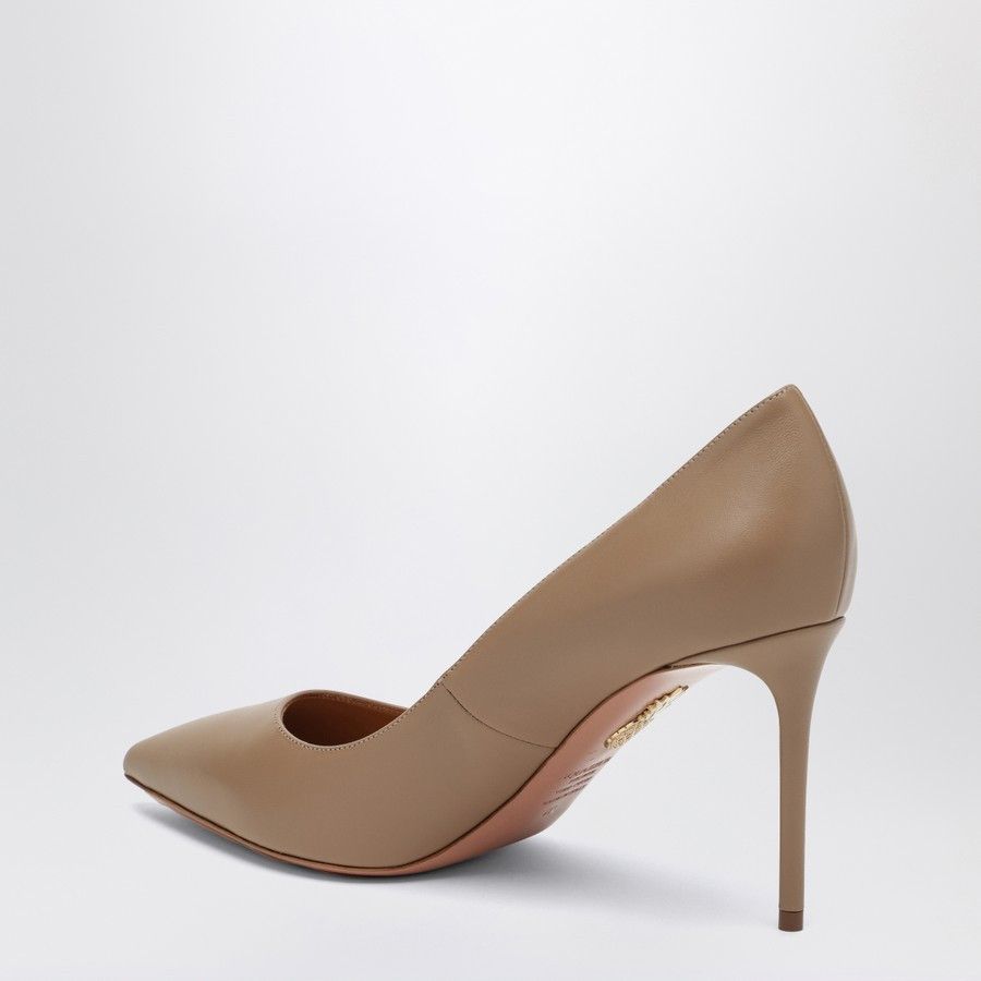 Aquazzura o1d2blof0824 Leather Décolleté in Beige Size US 11 / IT 41 - 4 Thumbnail