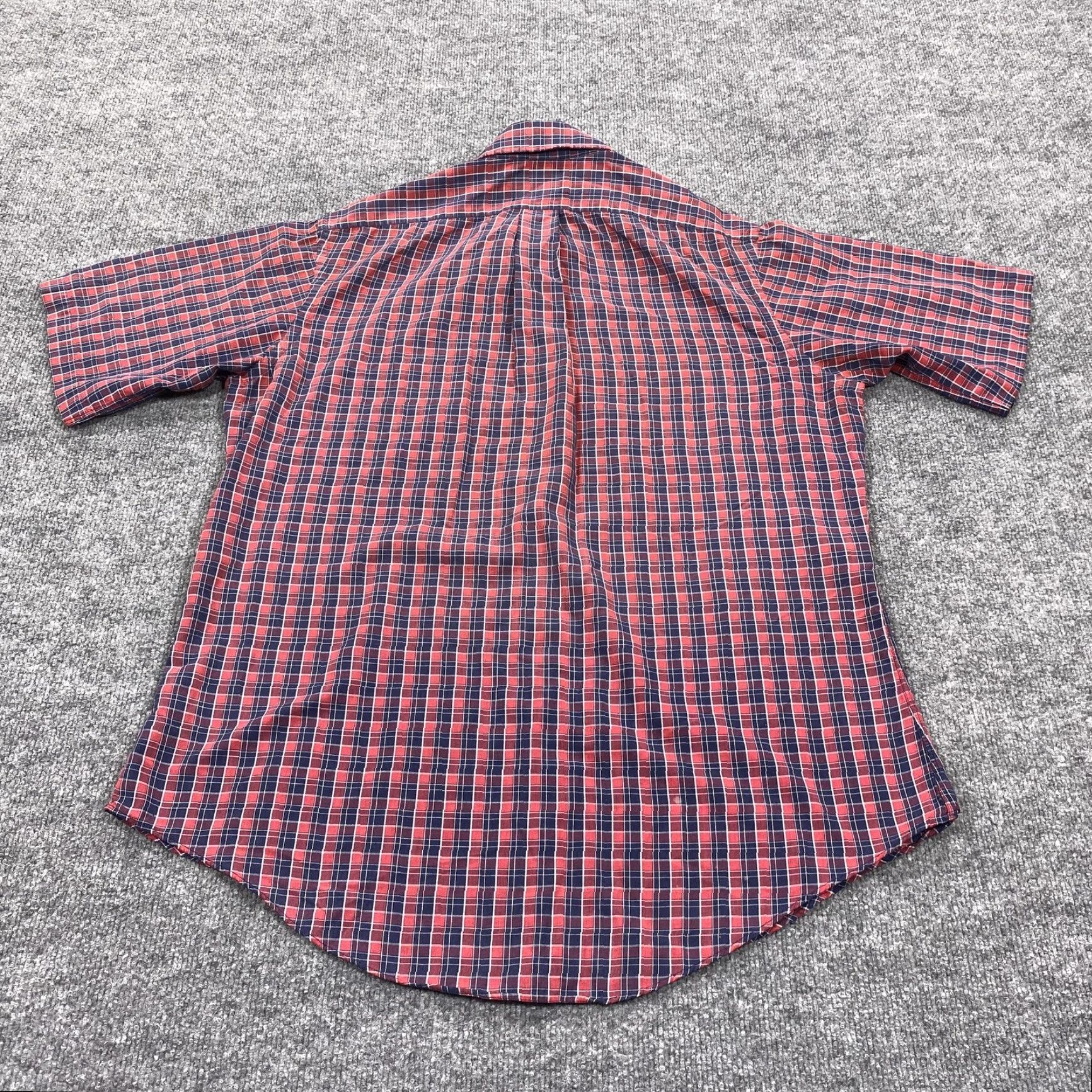 Vintage VINTAGE Gitman Bros. Shirt Mens L Red Plaid Short Sleeve Button-Up Shirt Size US L / EU 52-54 / 3 - 5 Thumbnail