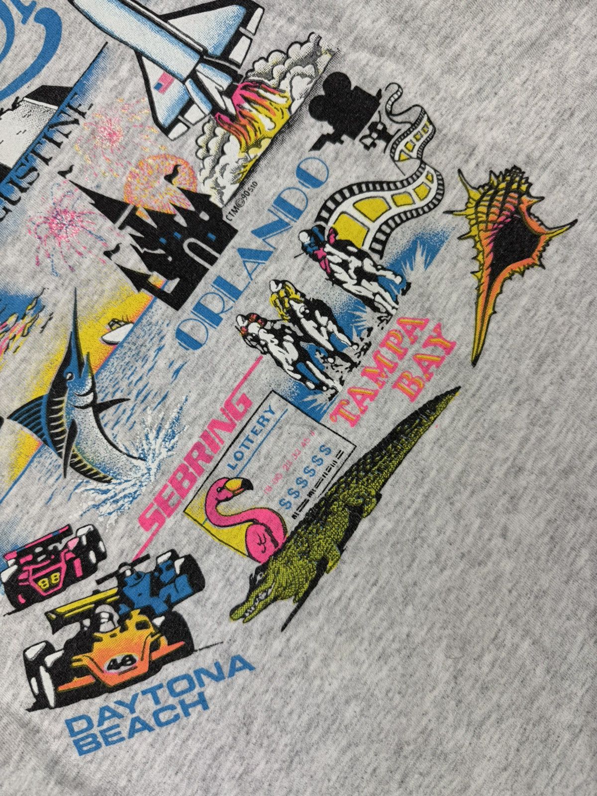 Vintage Vintage 80s Florida USA souvenir graphic tee single stitch Size US M / EU 48-50 / 2 - 6 Thumbnail