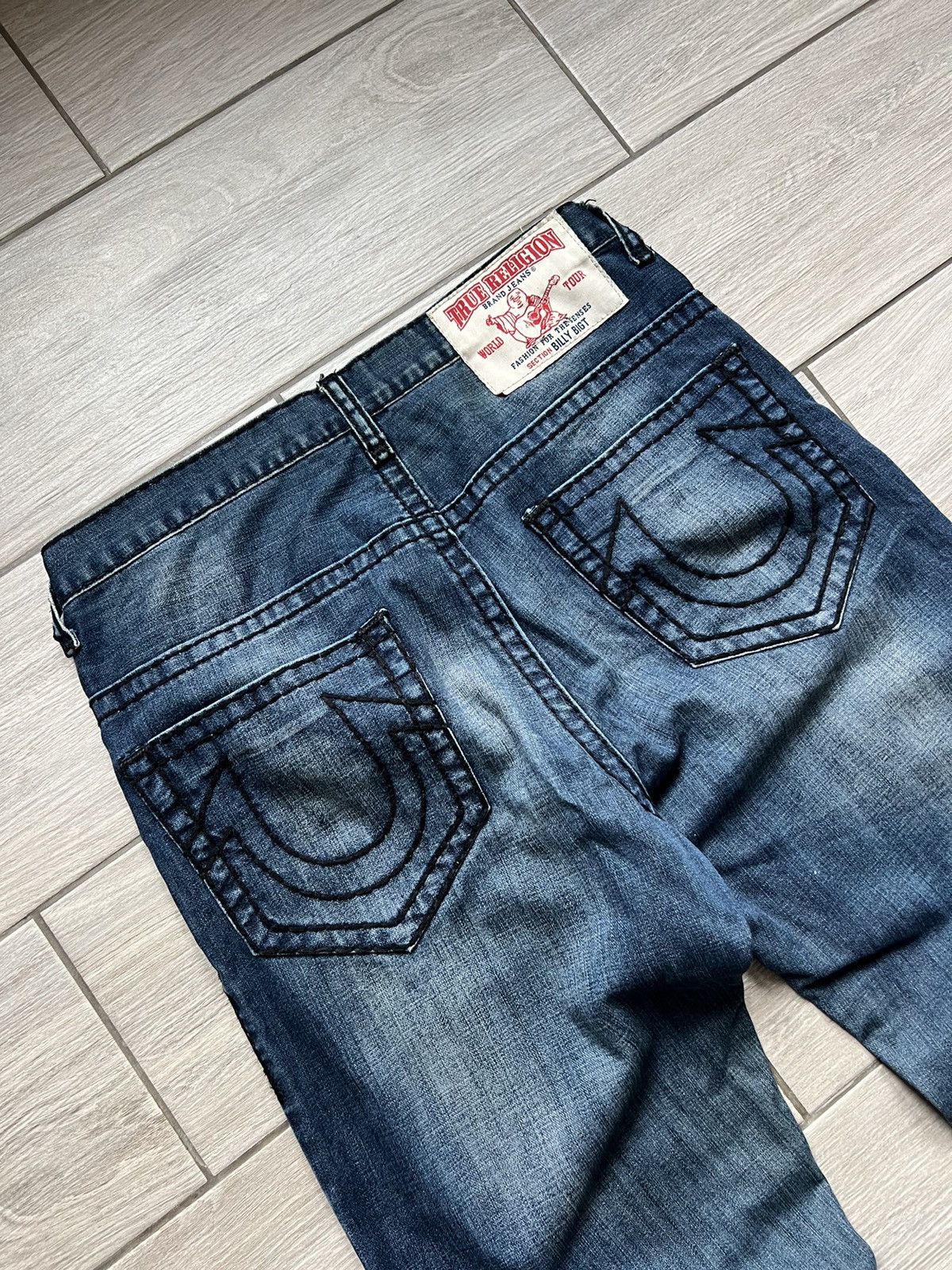 True Religion Vintage Y2K True Religion Baggy Denim Jeans Ricky Size US 34 / EU 50 - 15 Thumbnail