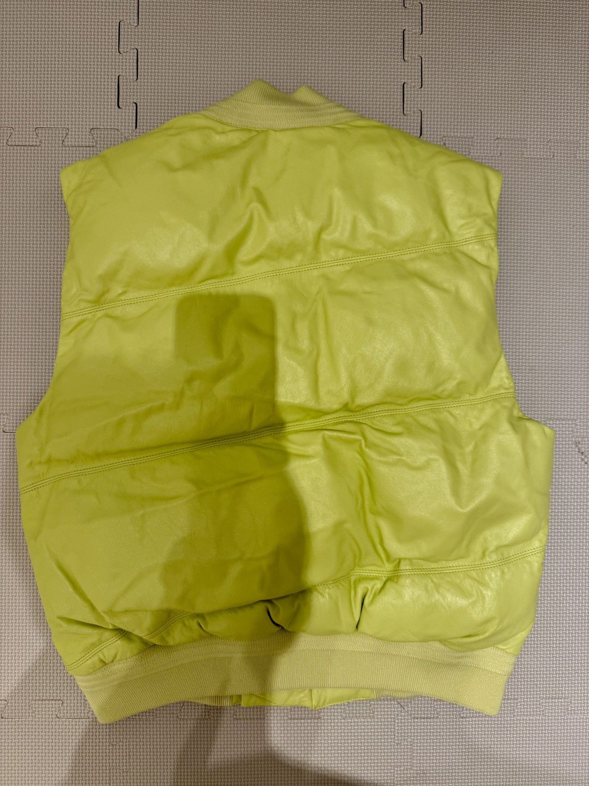 Bottega Veneta Green Leather Vest, New, Size L, Made In Italy Size US L / EU 52-54 / 3 - 2 Thumbnail