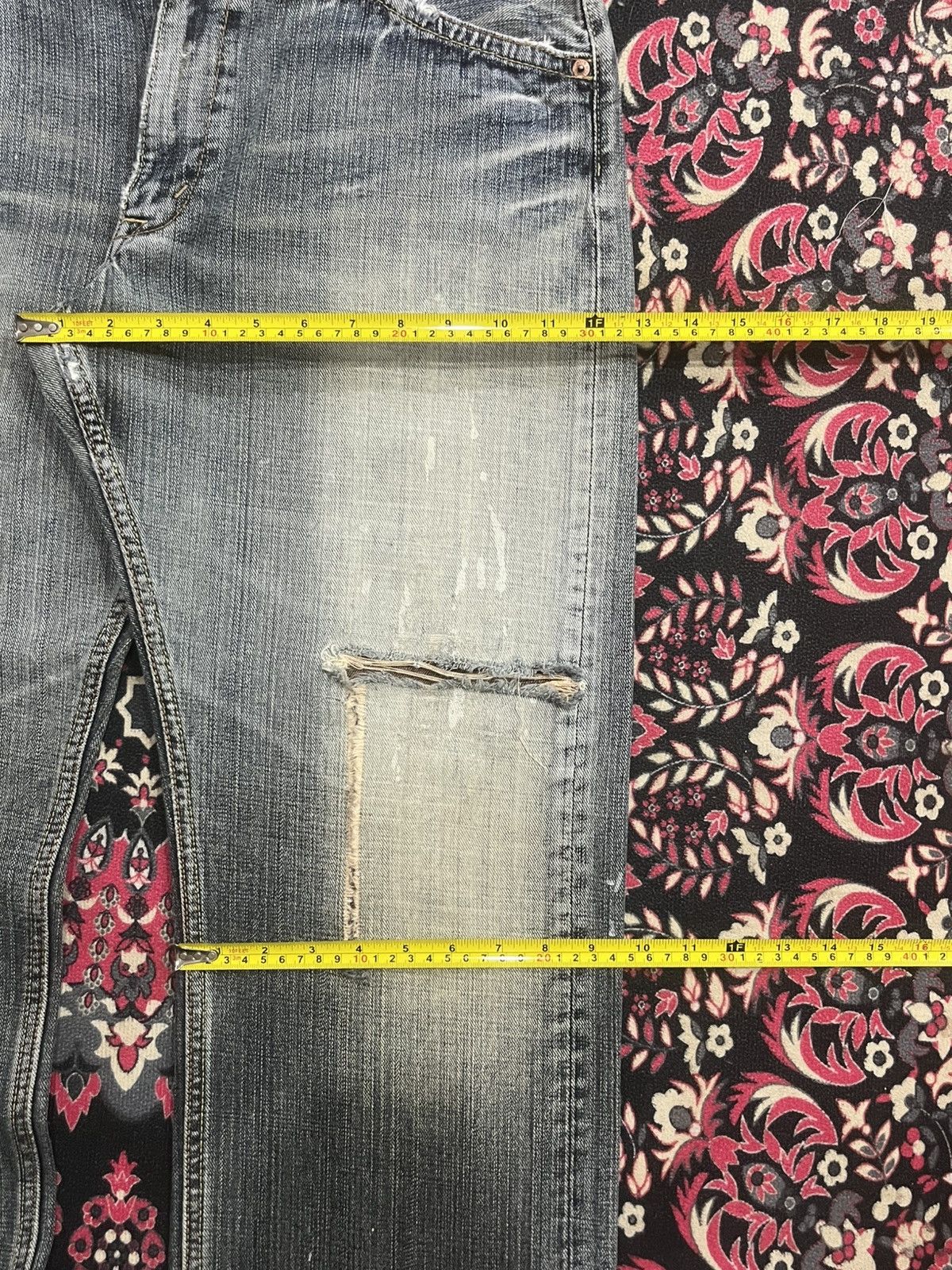 Japanese Brand Vintage Japanese Denim Craft Blowout Distressed Loose Jeans Size US 33 - 14 Thumbnail