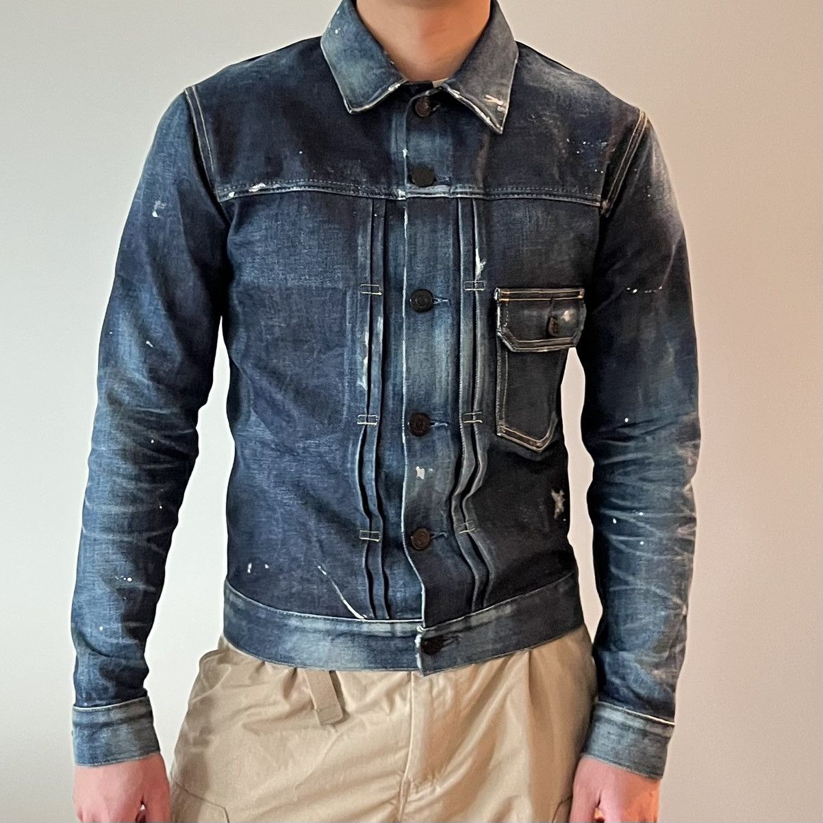 Vanquish Vanquish Painted Denim Jacket (Made in Japan, mid-2010s) Size US M / EU 48-50 / 2 - 8 Thumbnail