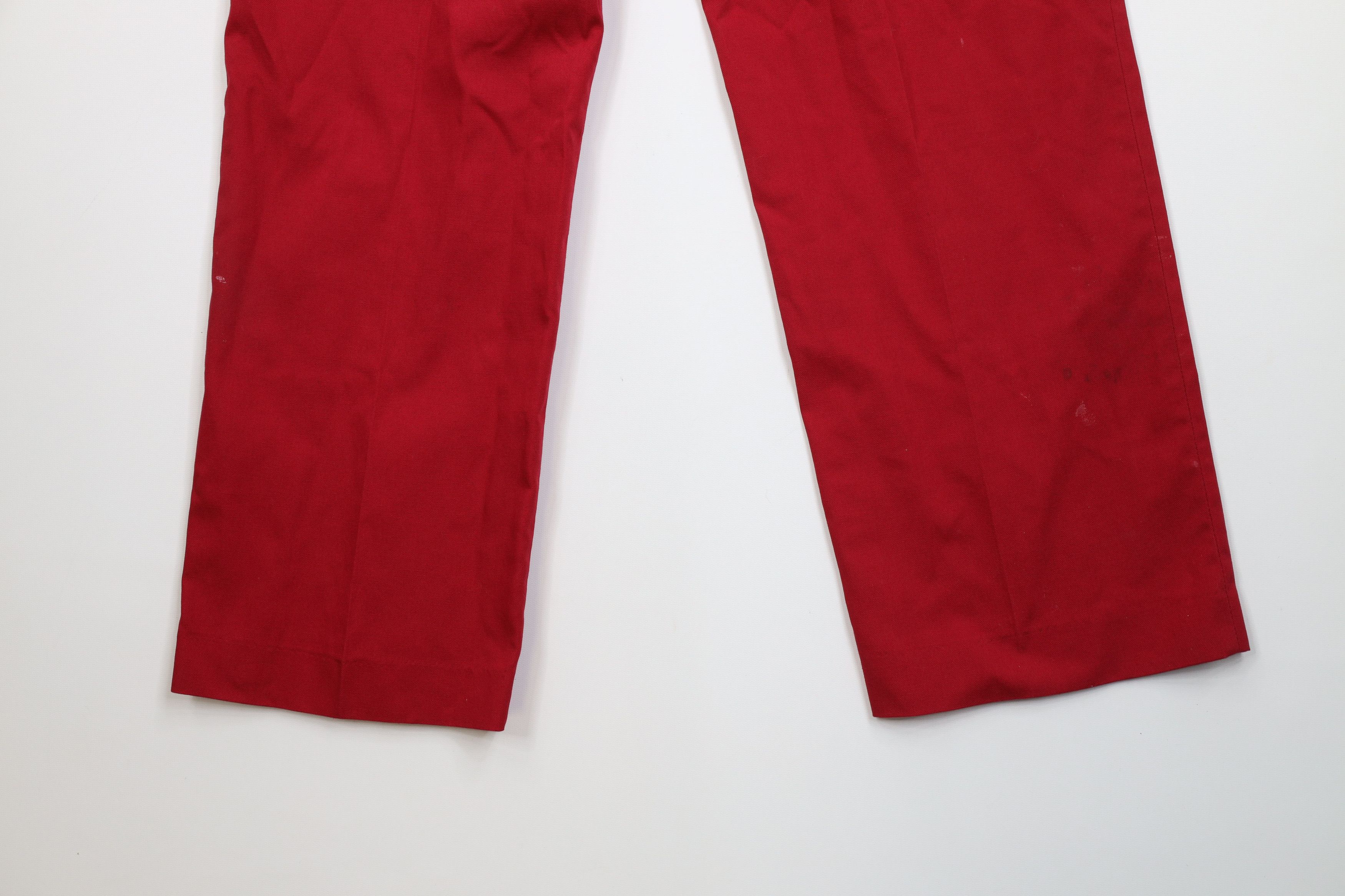 Vintage Vintage 70s Streetwear Knit Wide Leg Chino Pants Red USA Size US 36 / EU 52 - 13 Thumbnail