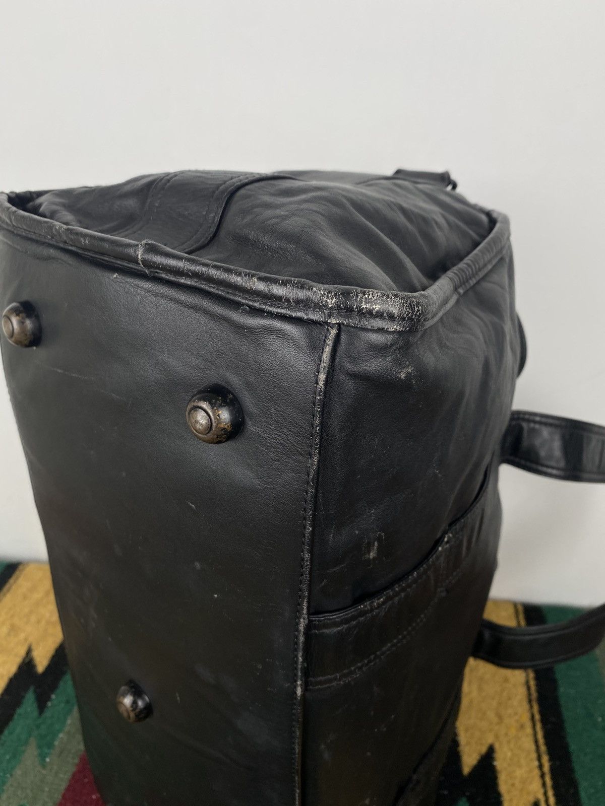 Tumi 2000’s Tumi Goat Patina Leather Duffle Bag Size ONE SIZE - 18 Thumbnail