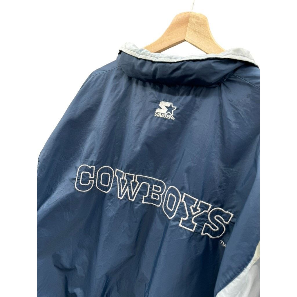NFL × Starter × Vintage 1990's Starter Dallas Cowboys Windbreaker Zip Jacket Size US XL / EU 56 / 4 - 10 Thumbnail