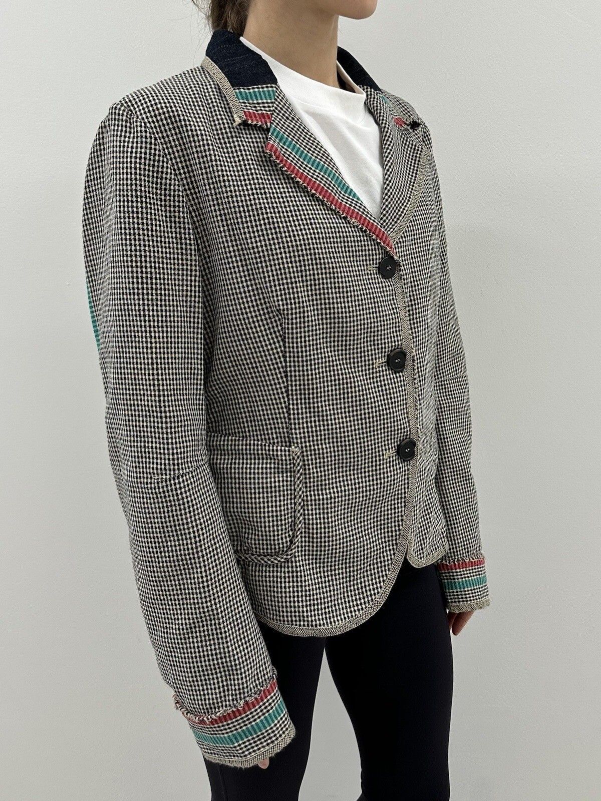 Marithe + Francois Girbaud Marithe Francois Girbaud Blazer Womens Checked y2k vintage Size L / US 10 / IT 46 - 6 Thumbnail