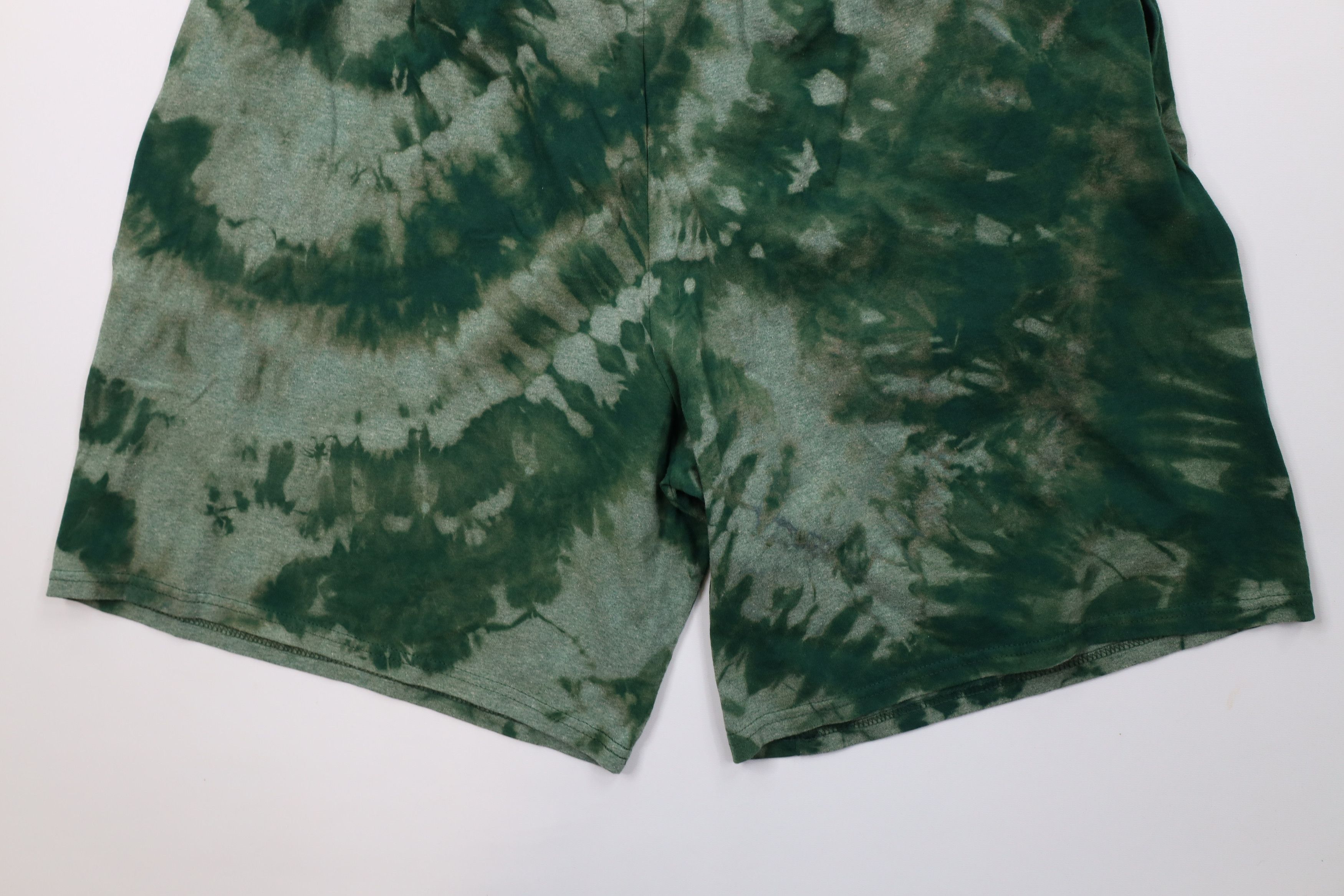 Vintage Vintage Y2K Streetwear Above Knee Dad Shorts Trippy Green Size US 38 / EU 54 - 10 Thumbnail