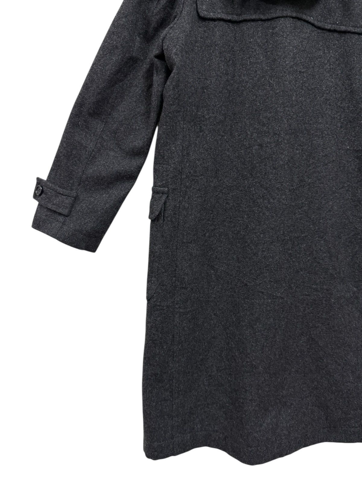 Yohji Yamamoto Ined By Yohji Yamamoto Duffle Coat Hooded Wool Size US M / EU 48-50 / 2 - 7 Thumbnail