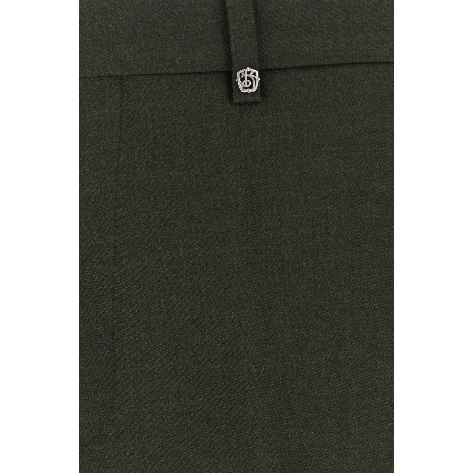 Burberry BURBERRY Bottle Green Wool Pants New & Authentic (Men's size Size US 36 / EU 52 - 3 Thumbnail