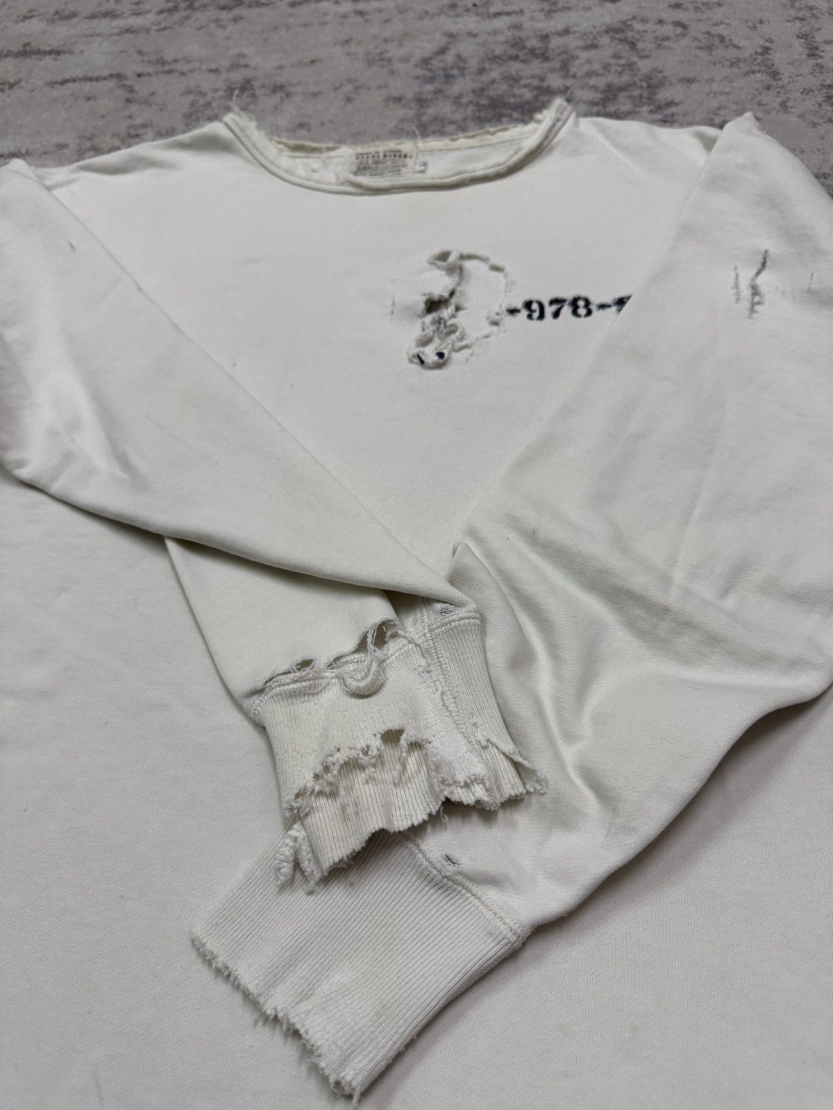 Japanese Brand Pearl Diver U.S Army Navy Surplus Clothing Distressed Sweat Size US L / EU 52-54 / 3 - 9 Thumbnail