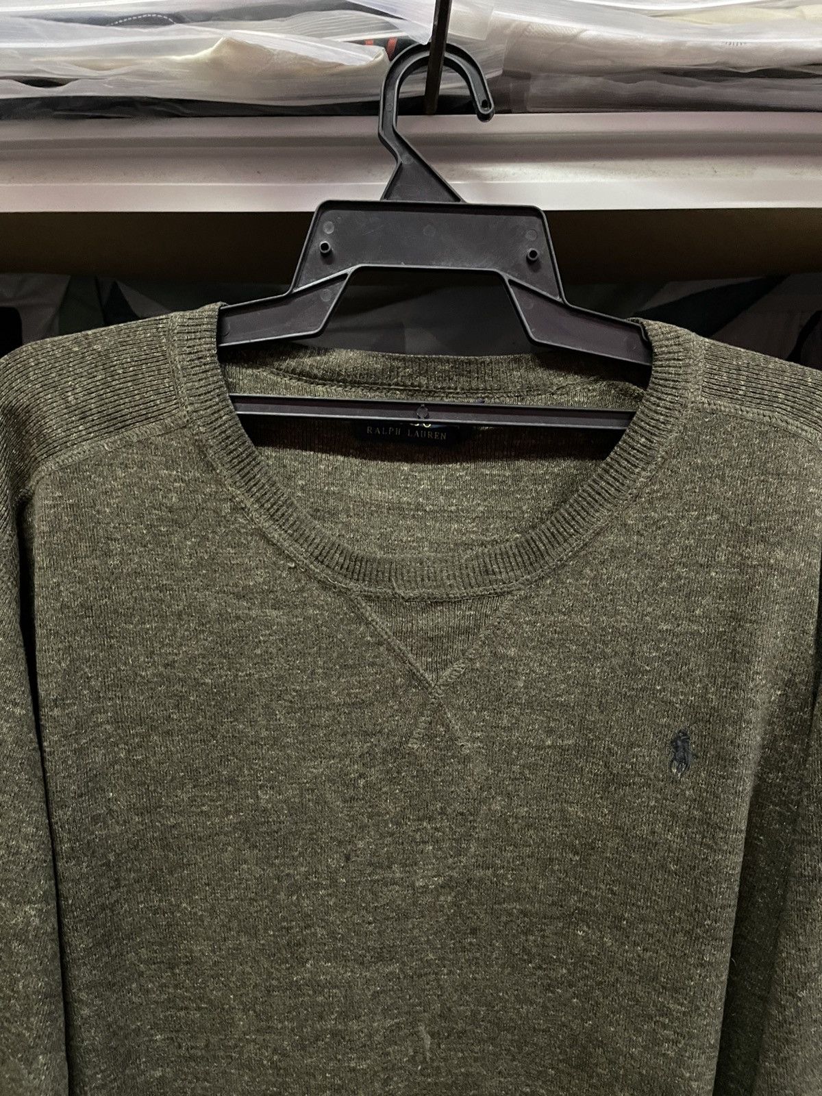 Polo Ralph Lauren Polo Ralph Lauren Dark Green Crewneck Sweater🔥🔥🔥 Size US L / EU 52-54 / 3 - 5 Thumbnail
