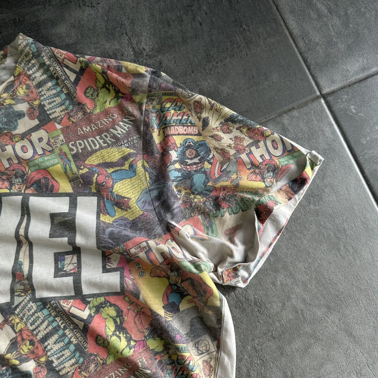 Marvel Comics × Vintage Vintage Marvel Comics T-shirts Overprinted Cartoon Y2K Size US XL / EU 56 / 4 - 3 Thumbnail