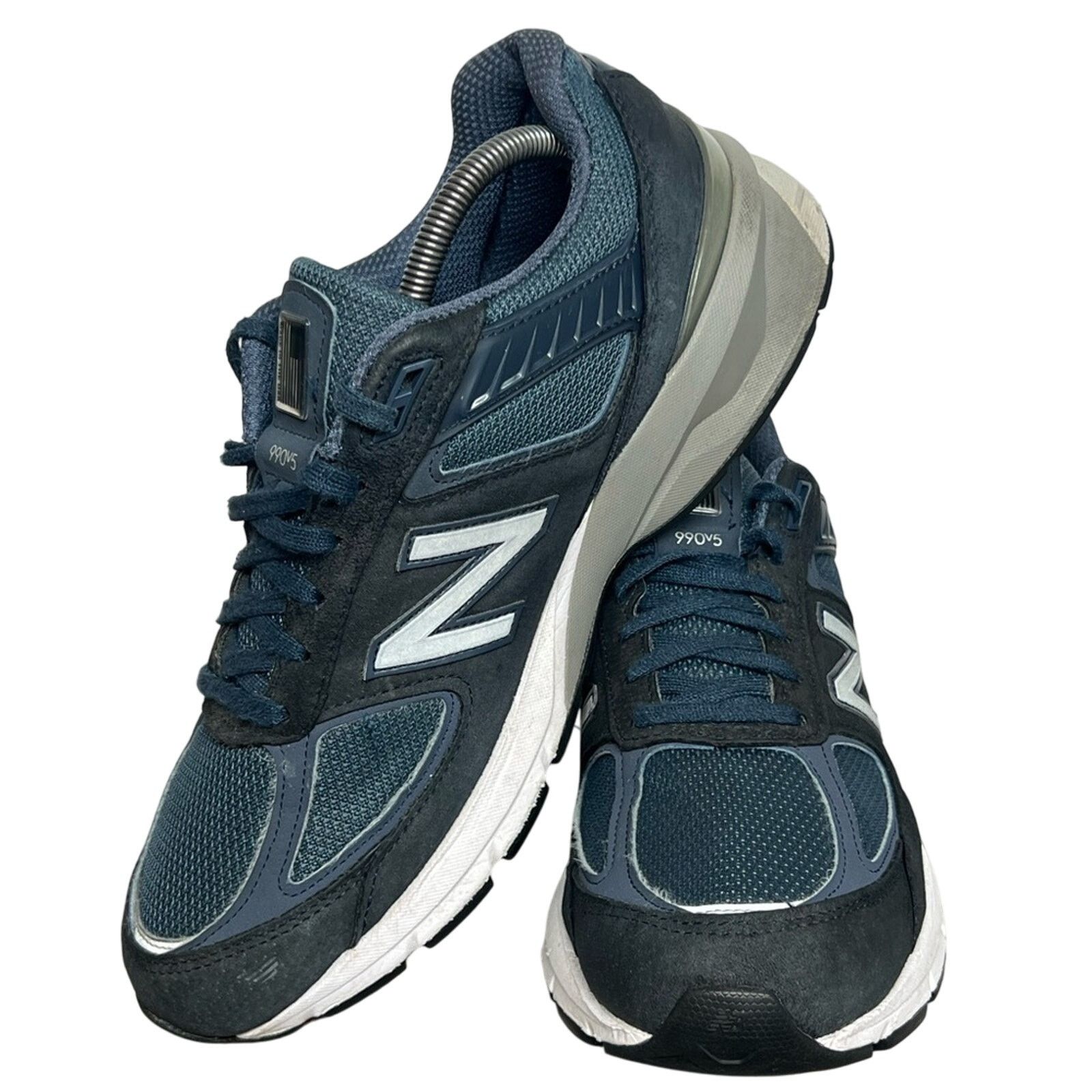 New Balance New Balance 990v5 Made In USA Navy Blue Suede Shoes M990NV5 Size US 10.5 / EU 43-44 - 7 Thumbnail