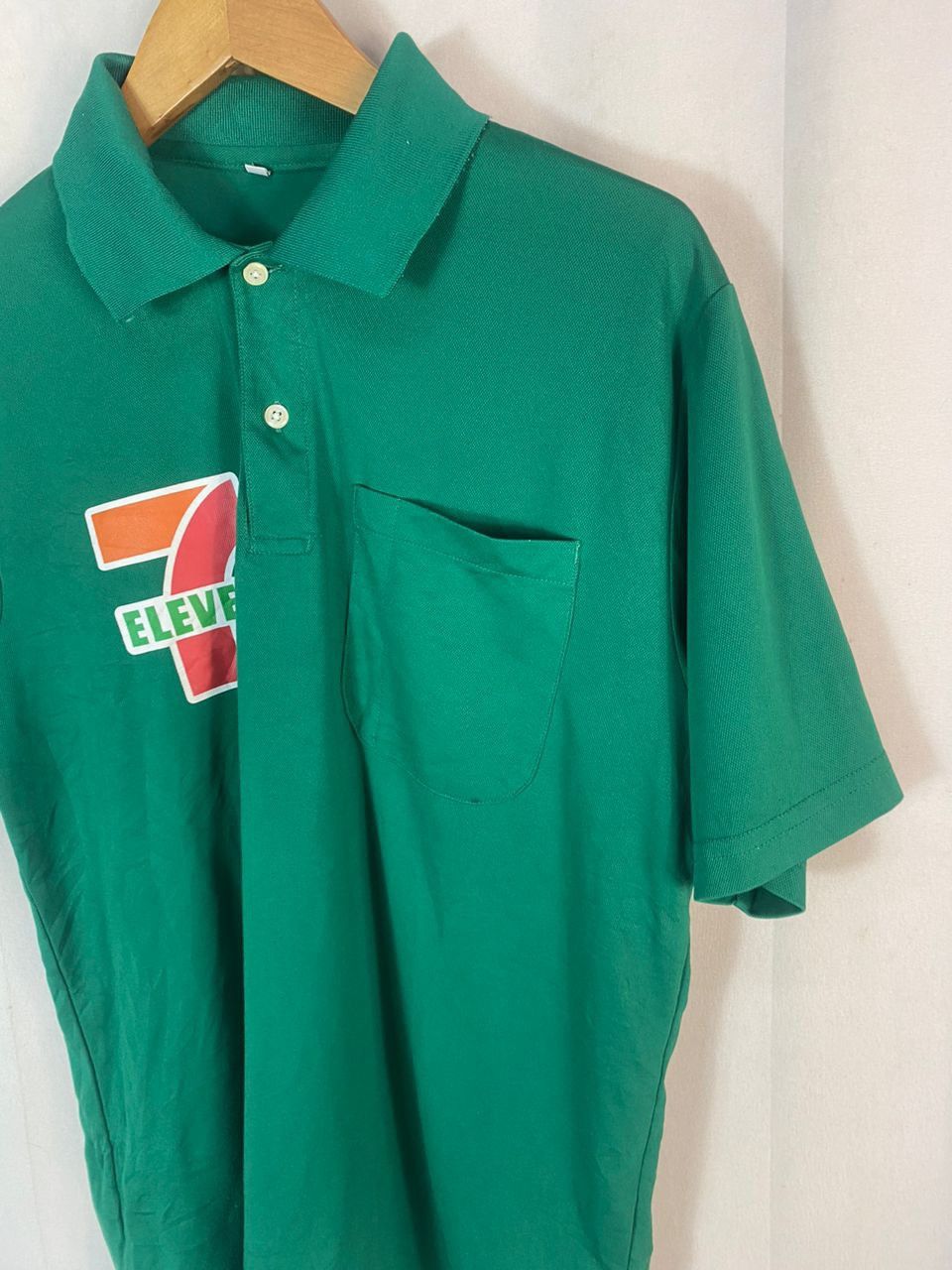 Japanese Brand × Uniform Wares × Vintage Vintage 7 eleven uniform polo shirt Size US L / EU 52-54 / 3 - 3 Thumbnail