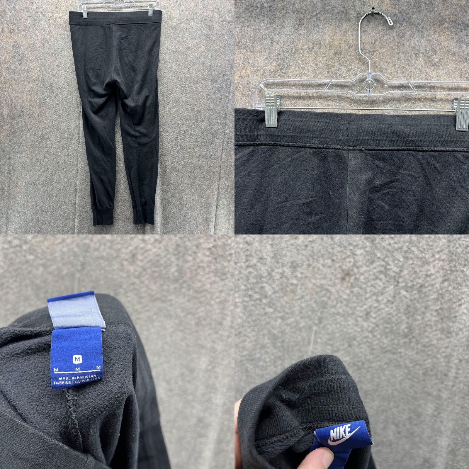 Nike Nike Sweatpants Women Medium Black Athletic Jogger Cotton Fleece Pockets Casual Wool? Size 32" / US 10 / IT 46 - 8 Thumbnail