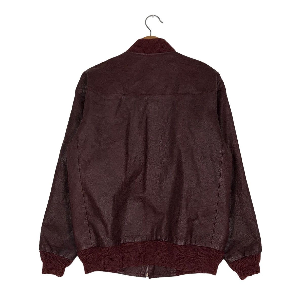 Japanese Brand 🔥Vintage Bomber Leather Jacket Turf Man Japan Issey Miyake Size US L / EU 52-54 / 3 - 8 Thumbnail