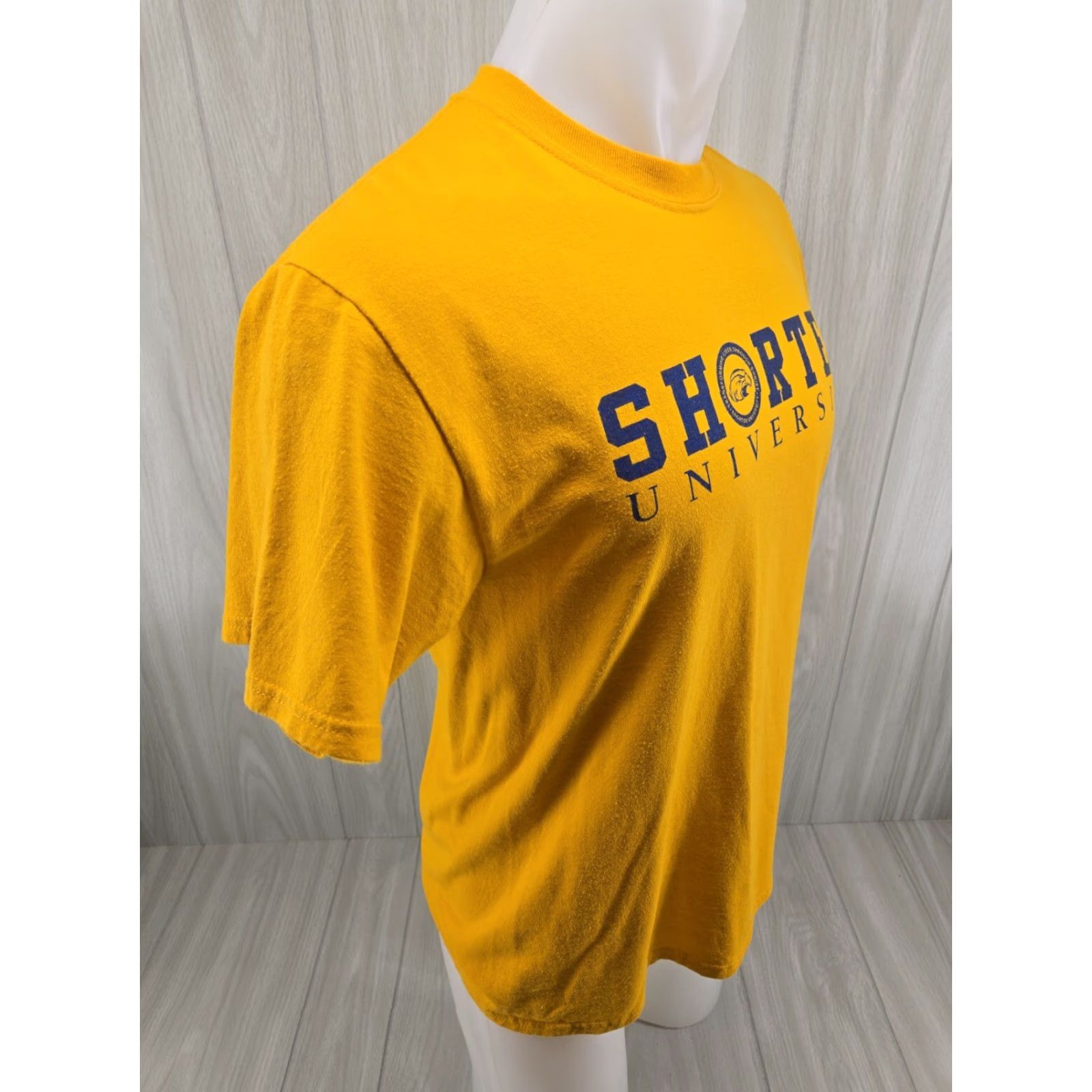 Port & Company VINTAGE Port & Company Short Sleeve T-Shirt Mens University Shirt Yellow M 19.5 Shoulder to Shoulder 28" Down Back Size US M / EU 48-50 / 2 - 7 Thumbnail