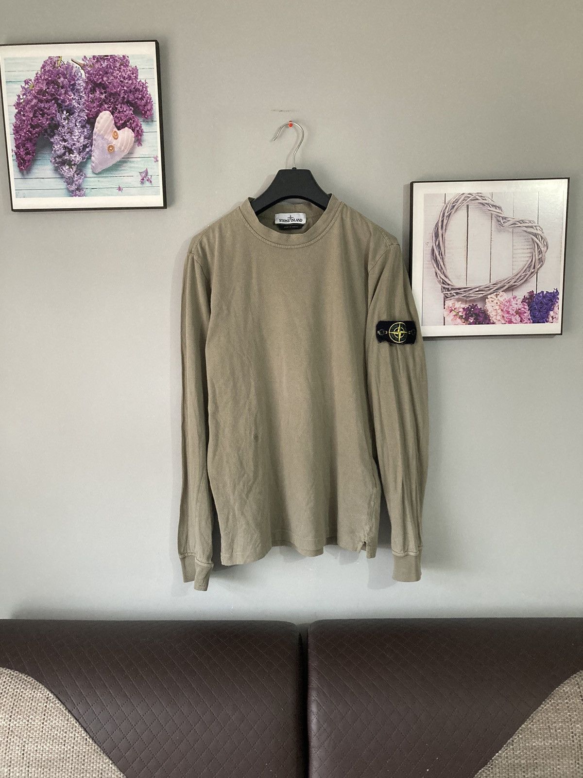 Stone Island Stone island khaki longsleve t-shirt M y2k uk drill drip Size US M / EU 48-50 / 2 - 2 Thumbnail