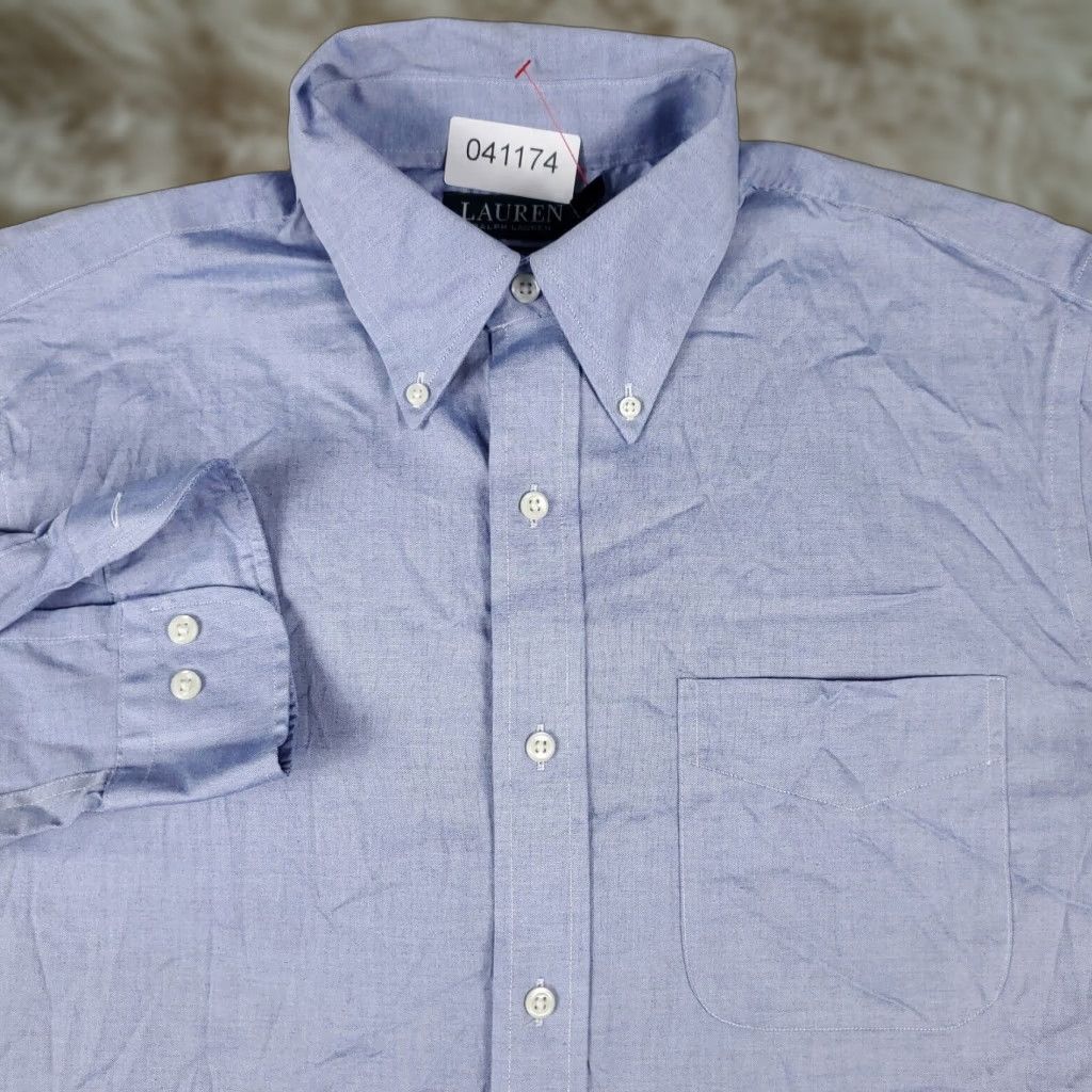 Ralph Lauren Ralph Lauren Shirt Mens 15.5 Blue Dress Button Up Long Sleeve Casual Business Formal Workwear Size 40R - 1 Thumbnail