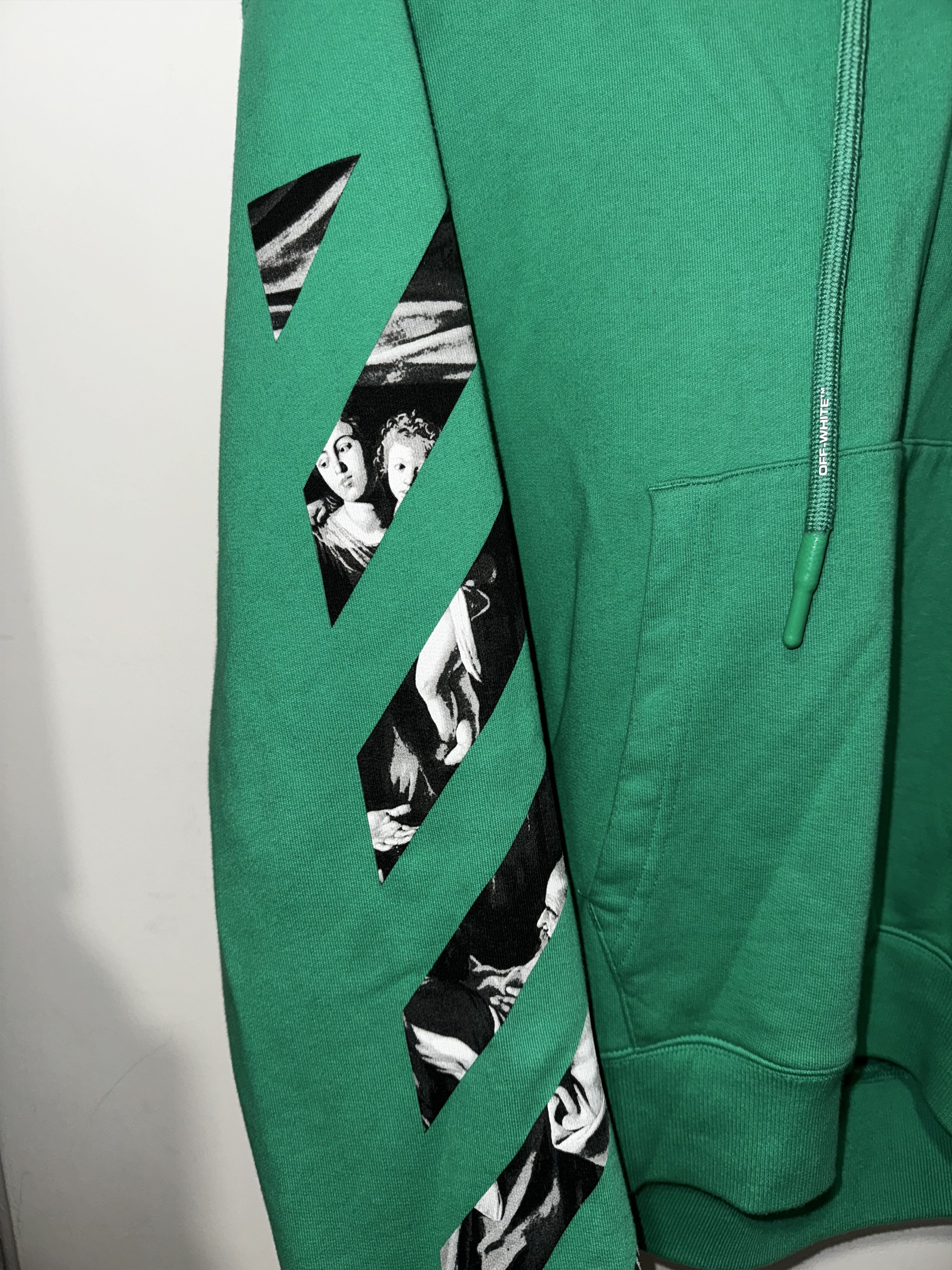 Off-White offwhite x davinci green graphic hoodie Size US M / EU 48-50 / 2 - 3 Thumbnail