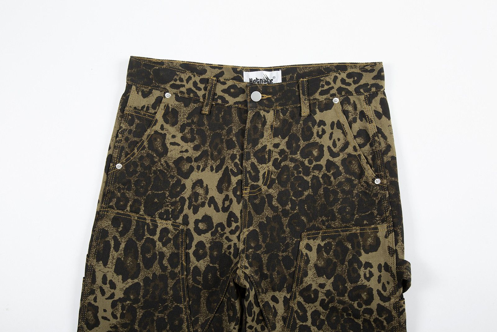 Japanese Brand Double knee Carpenter leopard Print jeans Size US 36 / EU 52 - 4 Thumbnail