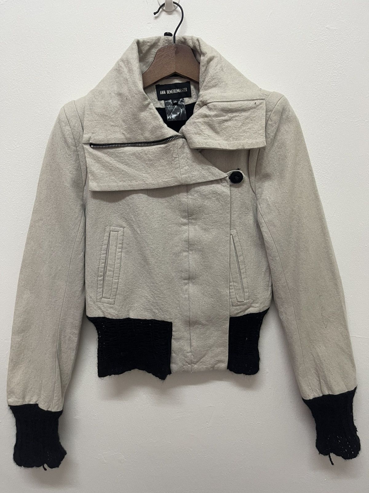 Ann Demeulemeester DELETE SOON💥VINTAGE ANN DEMEULEMEESTER CROP JACKET Size XS / US 0-2 / IT 36-38 - 8 Thumbnail