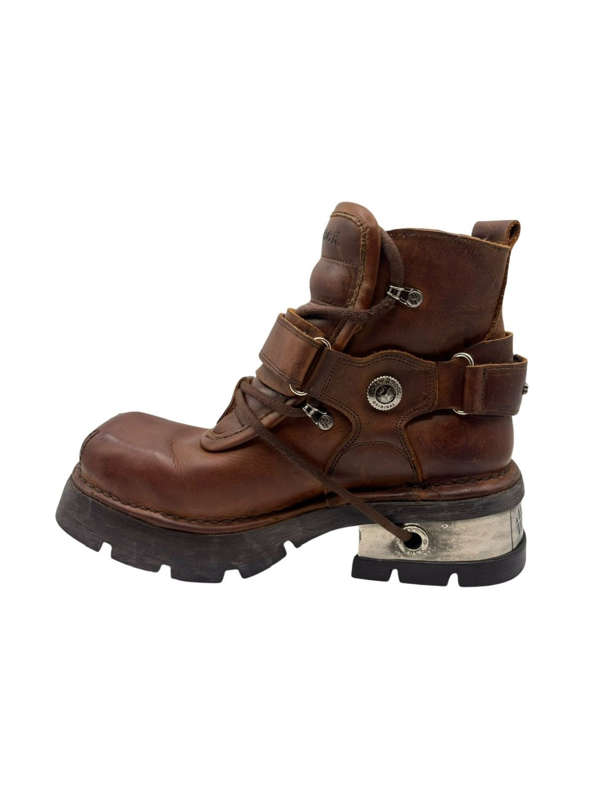 New Rock Vintage New Rock brown ankle leather boots Size 41 Size US 11 / IT 41 - 5 Thumbnail