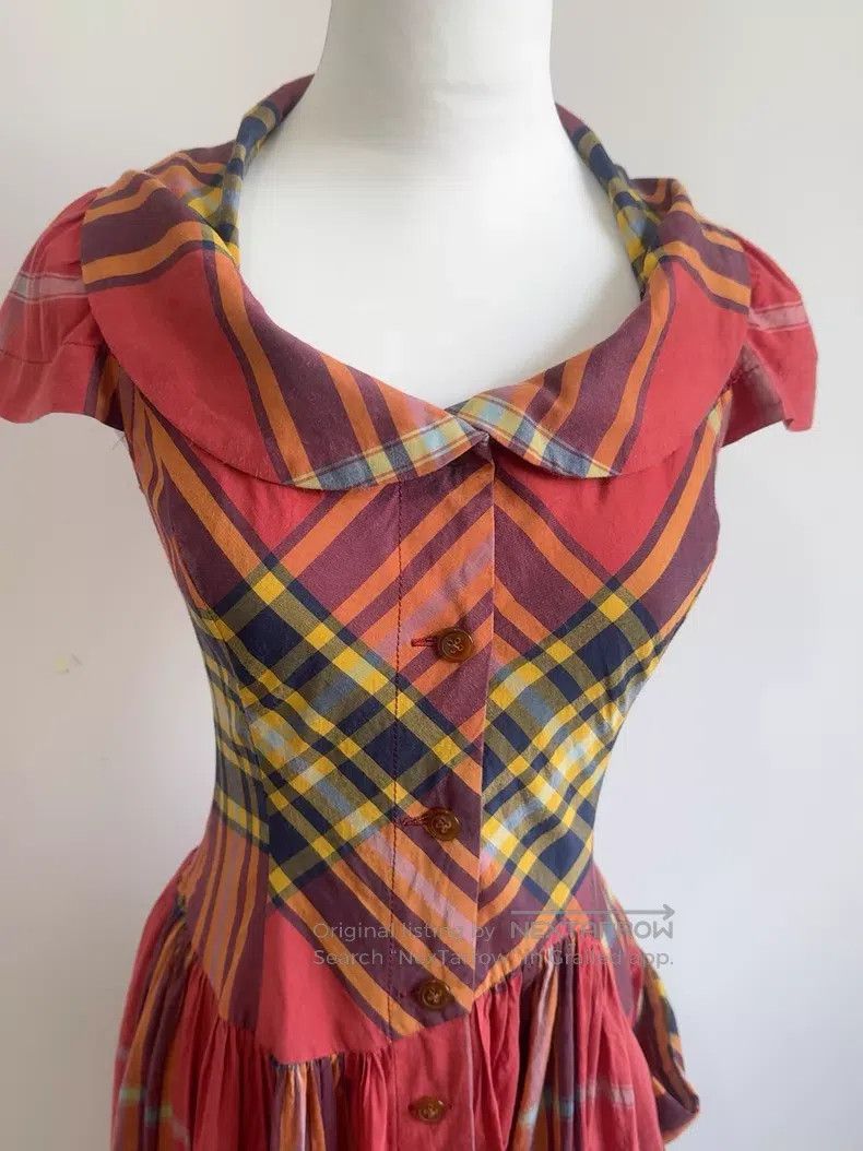Vivienne Westwood Vivienne Westwood Colorful plaid shift dress Size S / US 4 / IT 40 - 2 Thumbnail
