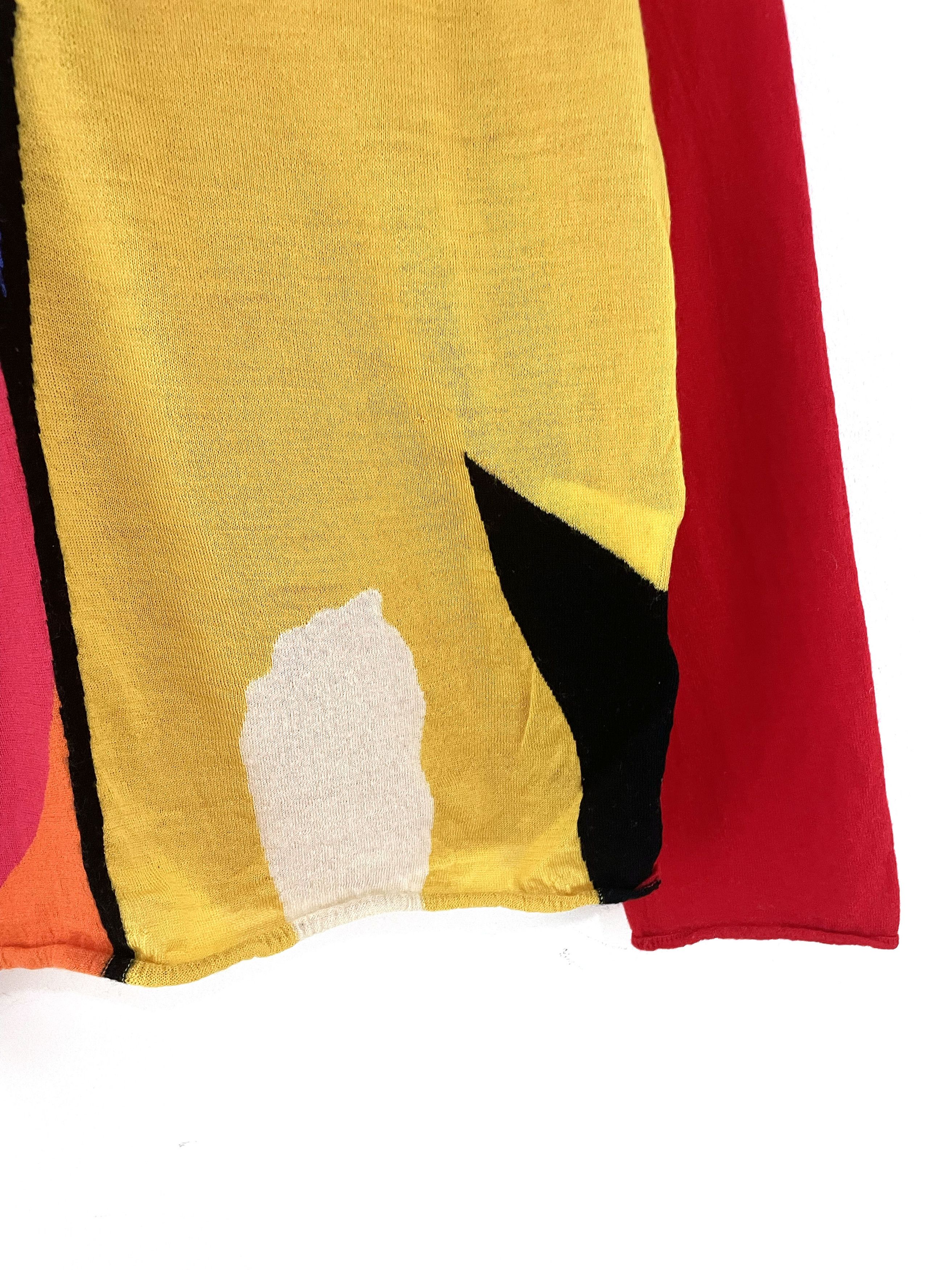 Comme des Garcons Homme Plus 2007 Abstract Face Sweater Size US S / EU 44-46 / 1 - 6 Thumbnail