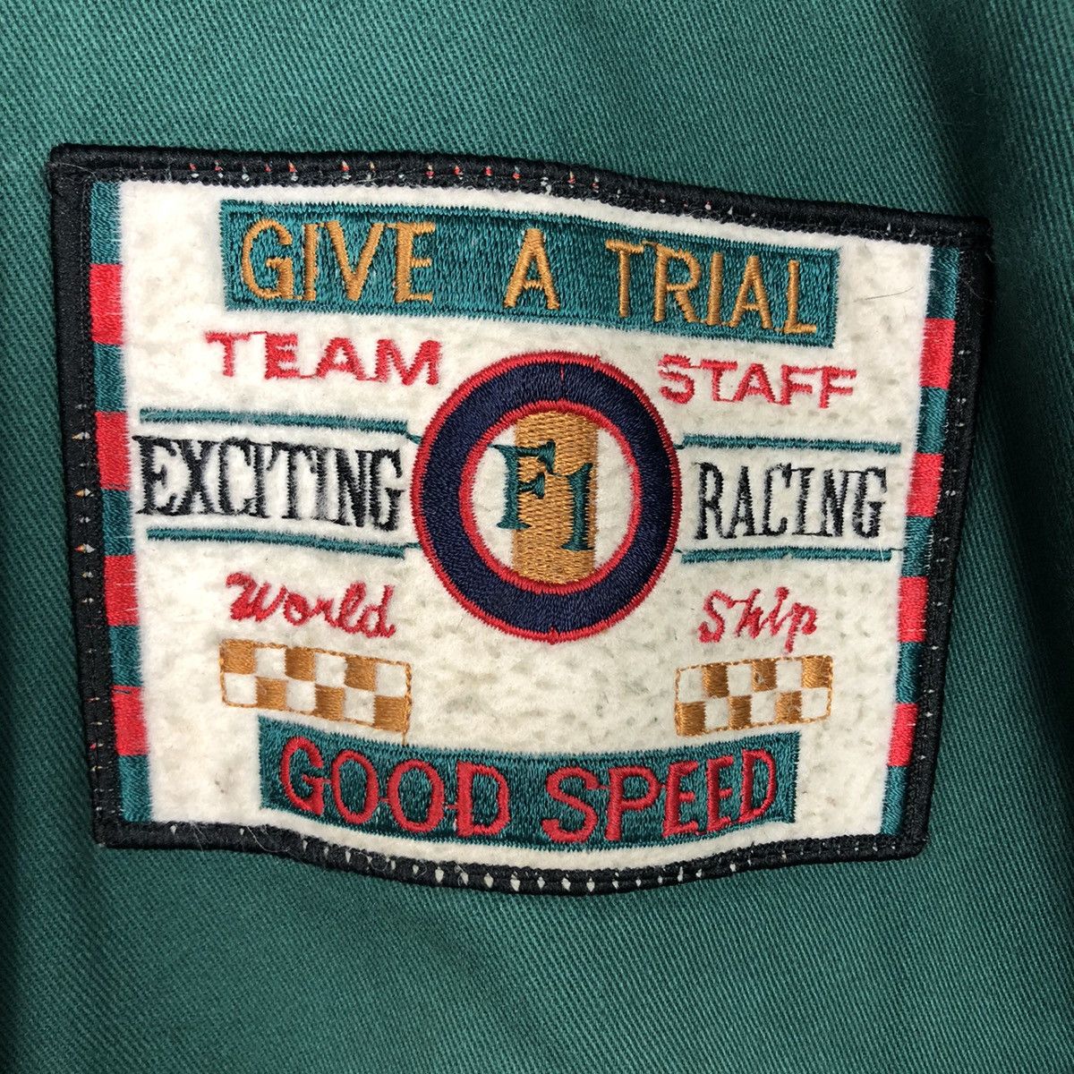 Japanese Brand 📌Vintage Bomber Jacket Team F1 Staff Racing Big Logo Size US M / EU 48-50 / 2 - 19 Thumbnail