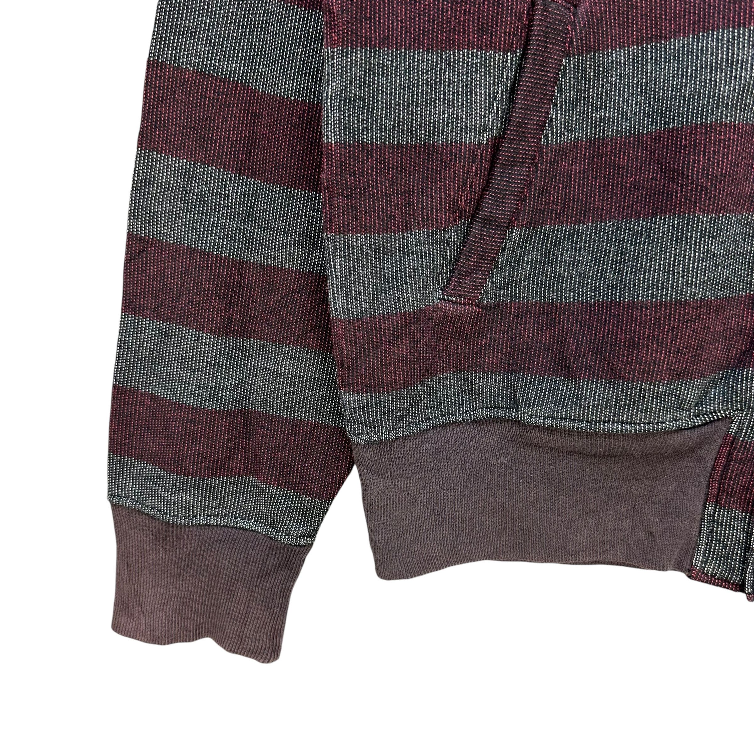 Hysteric Glamour Vintage 90s HYSTERIC GLAMOUR Striped Button Hoodie #A69-1669 Size US M / EU 48-50 / 2 - 5 Thumbnail