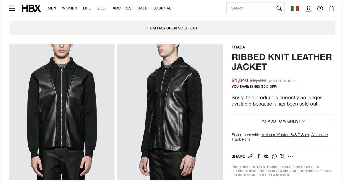 Prada Prada ribbed leather jacket Size US M / EU 48-50 / 2 - 7 Thumbnail
