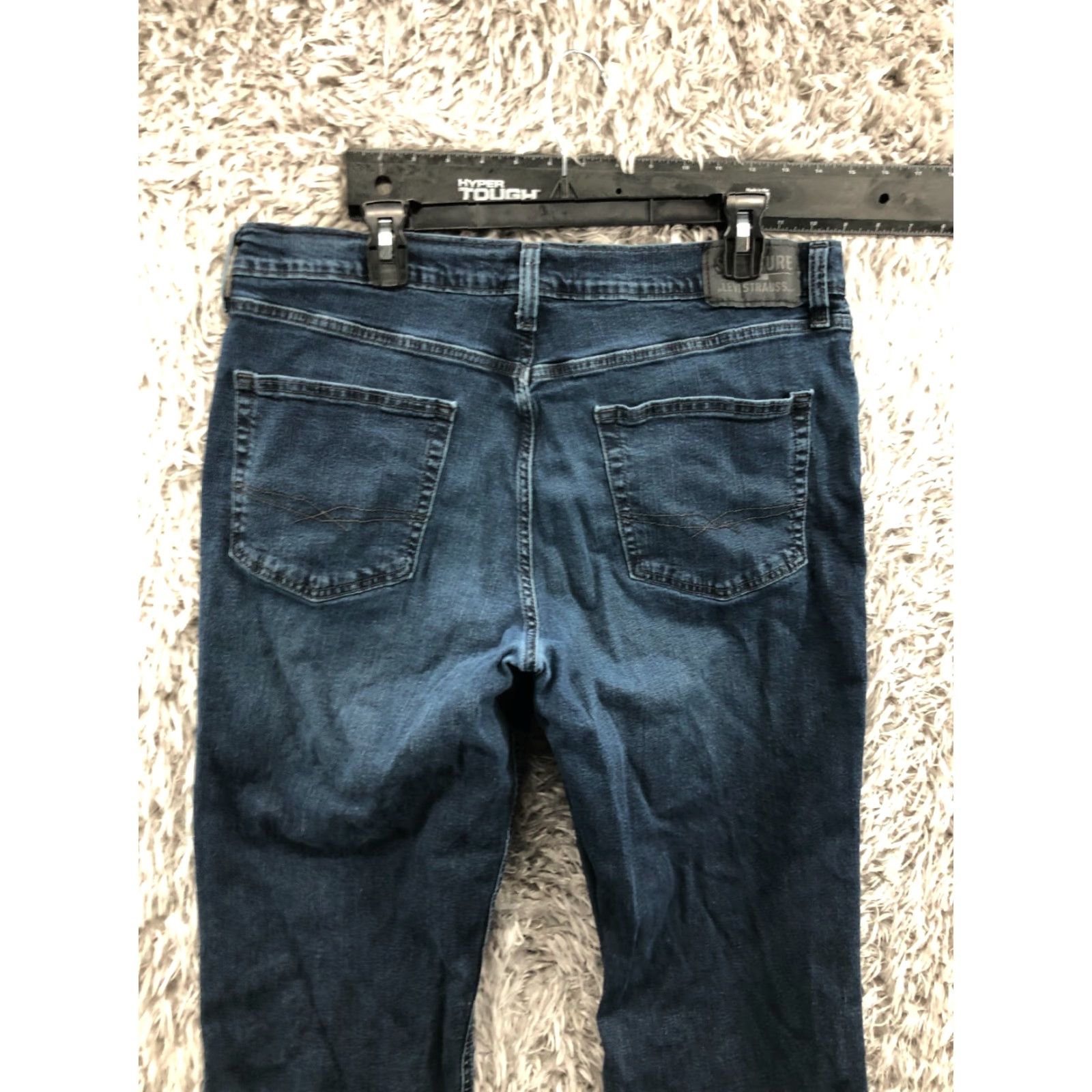 Levi's Levi's Signature Athletic Straight Jeans Mens Size 36x34 Blue Medium Wash Denim 5-Pocket Size US 36 / EU 52 - 7 Thumbnail