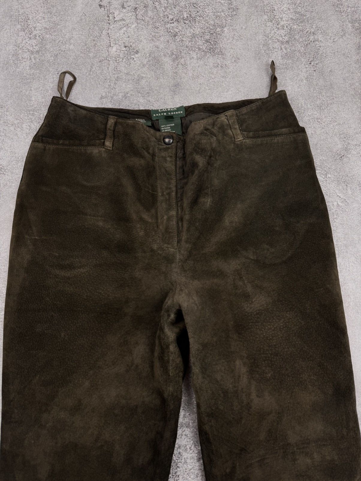 Ralph Lauren Lauren Ralph Lauren Women Suede Pants Khaki Vintage Size M Size 32" / US 10 / IT 46 - 7 Thumbnail