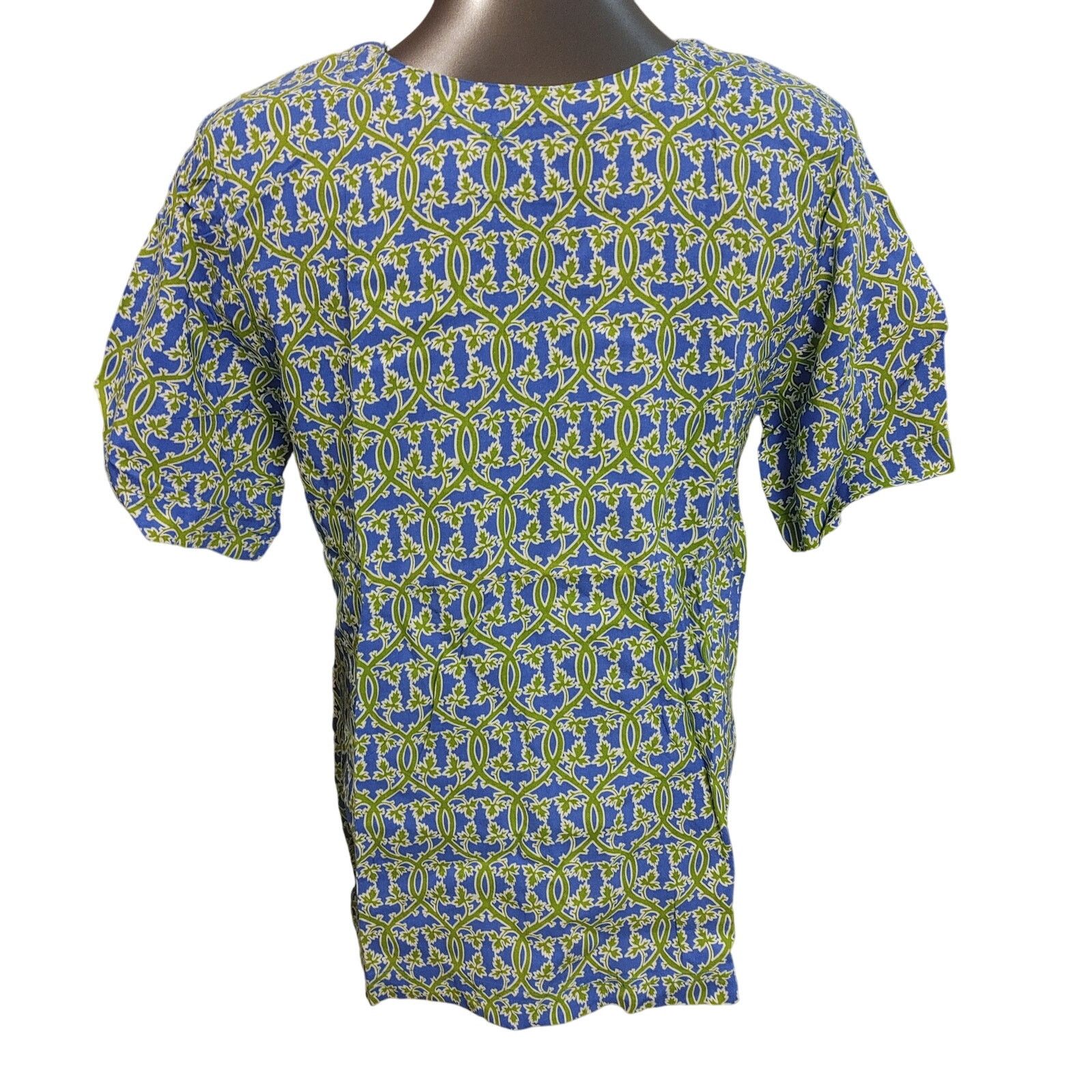 Other Amanda Smith Co Women's M Green/Blue Geometric Print Tee Size M / US 6-8 / IT 42-44 - 2 Thumbnail