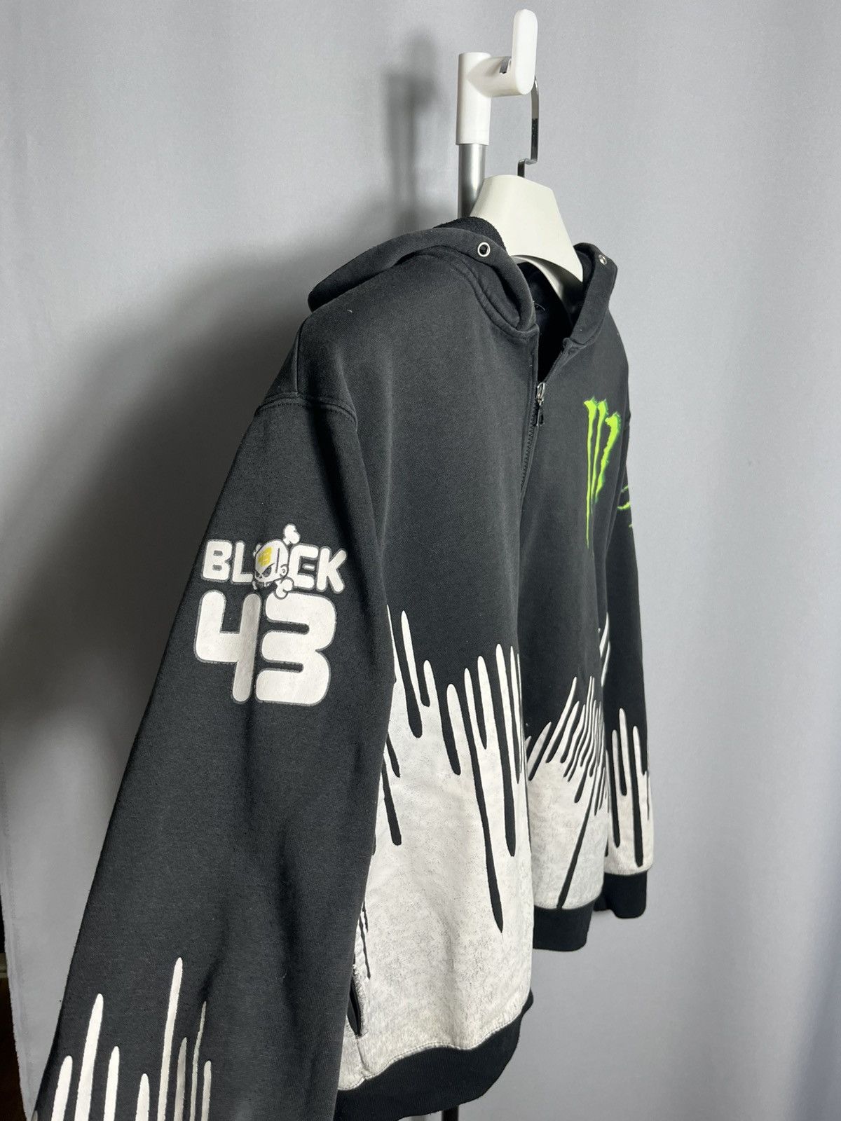Other Monster Energy Block 43 hoodie vintage 90s RIRI mens black Size US L / EU 52-54 / 3 - 2 Thumbnail