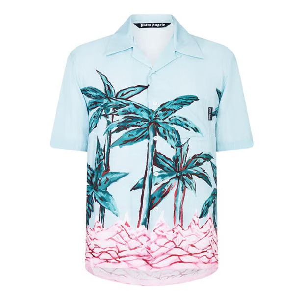 image of Palm Angels O1G2R1Mq0524 Shirts In Multicolor, Men's (Size Large)