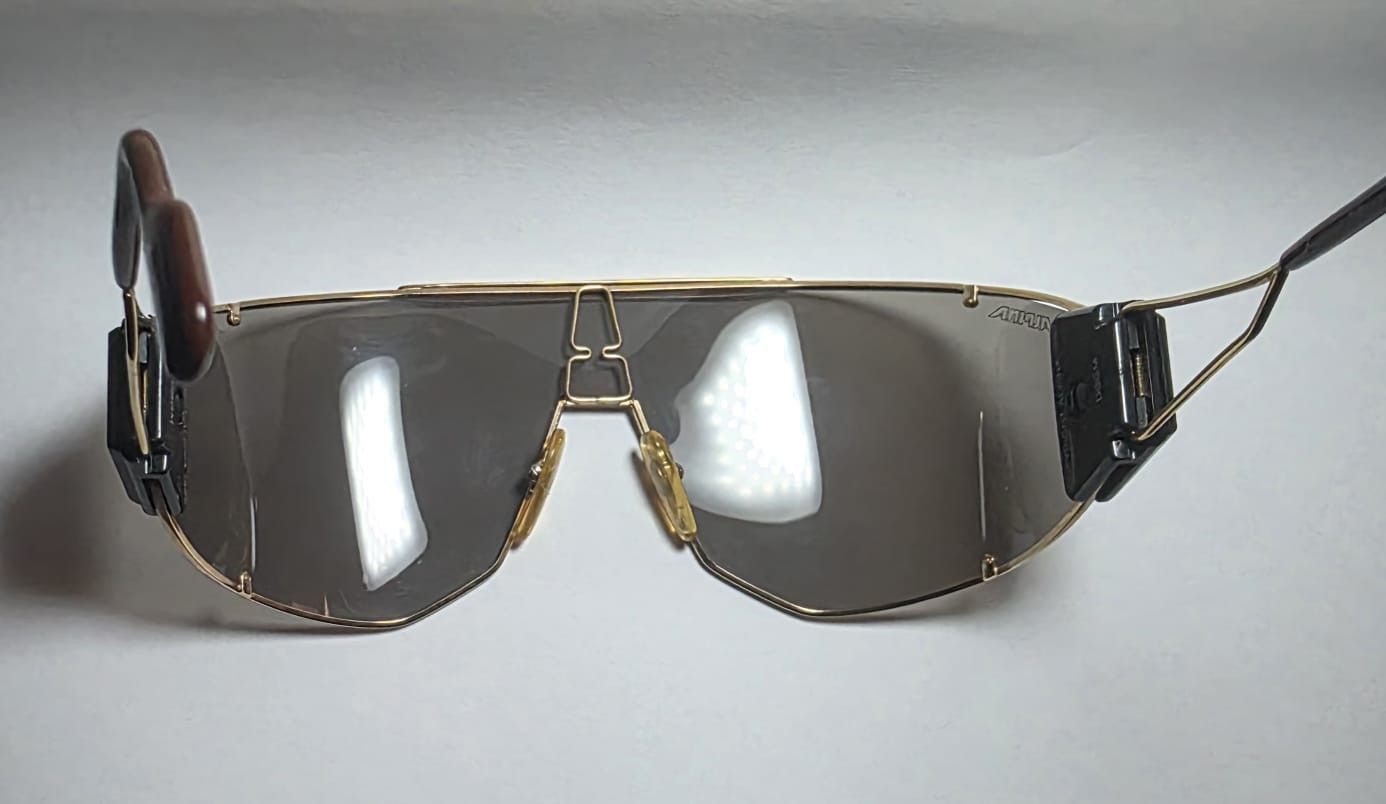 Other ULTRA RARE VINTAGE ALPINA GOLDWING SHIELD SUNGLASSES Size ONE SIZE - 9 Thumbnail
