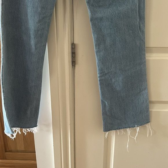 Helmut Lang 🎀 HELMUT LANG high rise slim leg jeans with raw hem 26 Size 24" / US 00 / IT 34 - 8 Thumbnail