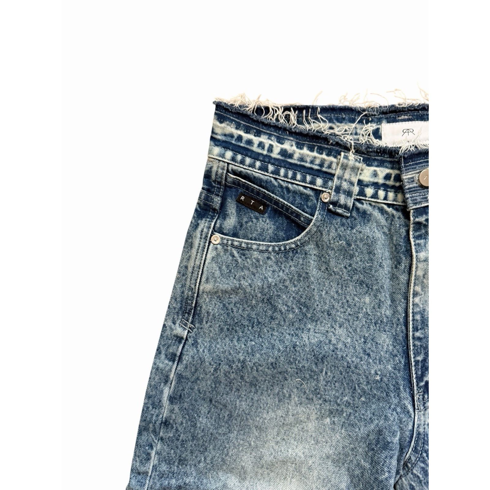 Rta RtA Mens Wide Leg Jeans Colbalt Blue $265 Size 32/32 Size US 32 / EU 48 - 5 Thumbnail