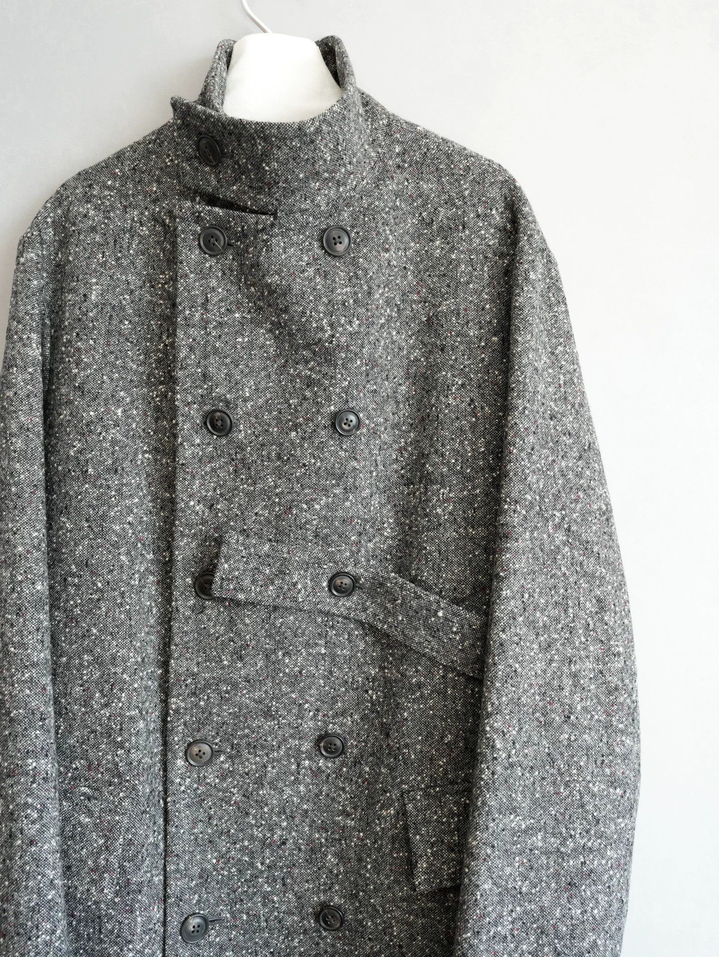 Yohji Yamamoto Yohji Yamamoto 18AW DB Speckled Coat Grey/White Size 2 Size US M / EU 48-50 / 2 - 6 Thumbnail