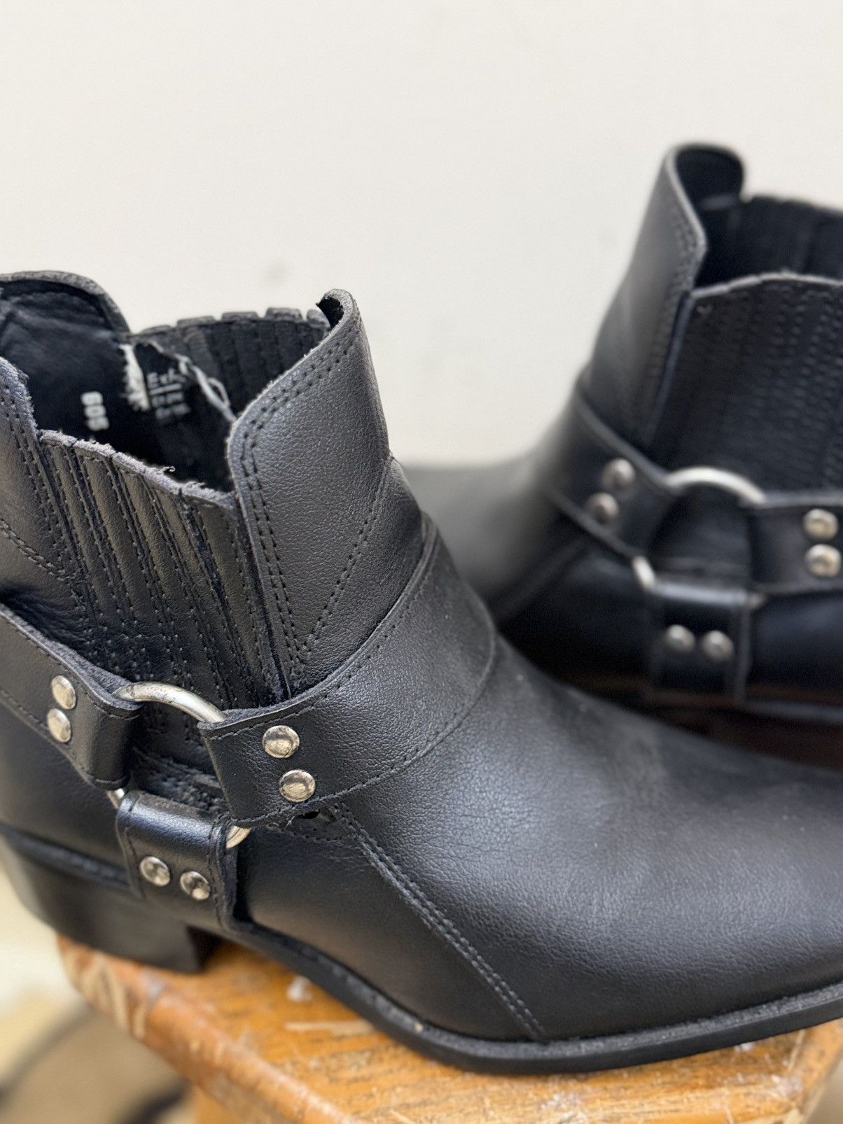 Vintage Cowboy Vestern Guidi Vibe leather biker style boots y2k Size US 10 / EU 43 - 6 Thumbnail