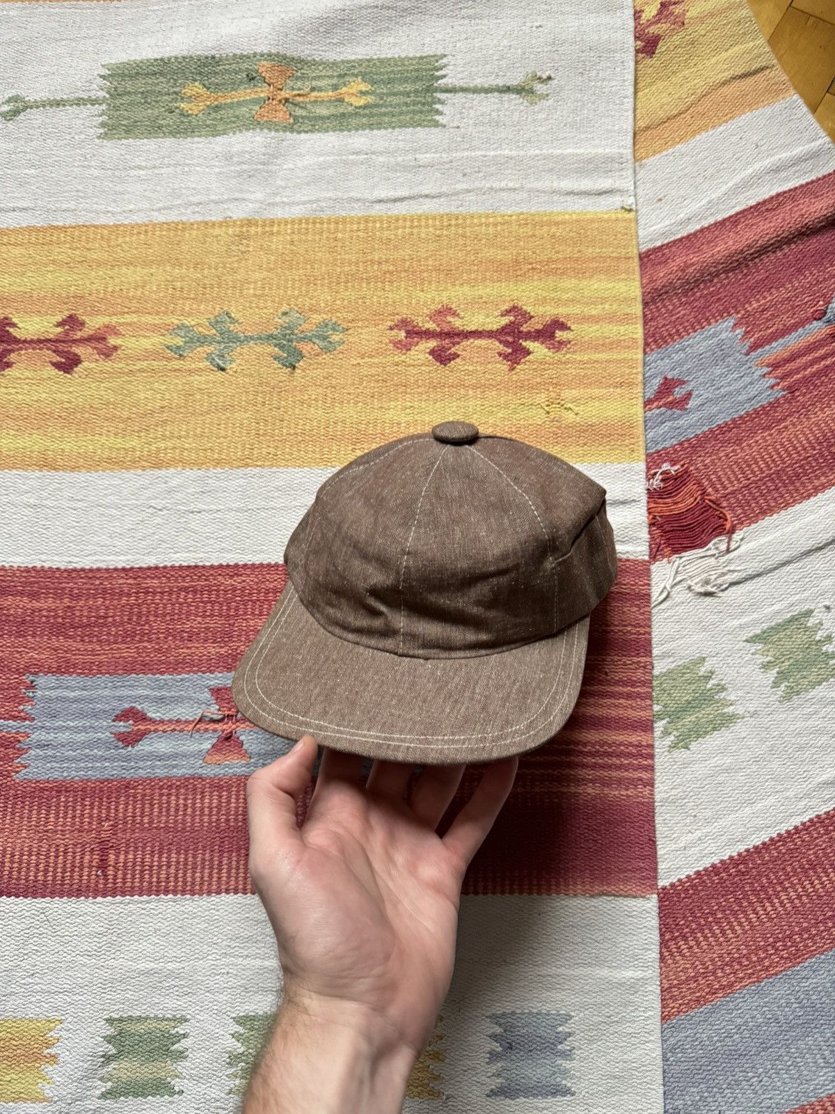 Vintage Vintage 70’s European Work Brown Hat Size ONE SIZE - 1 Thumbnail