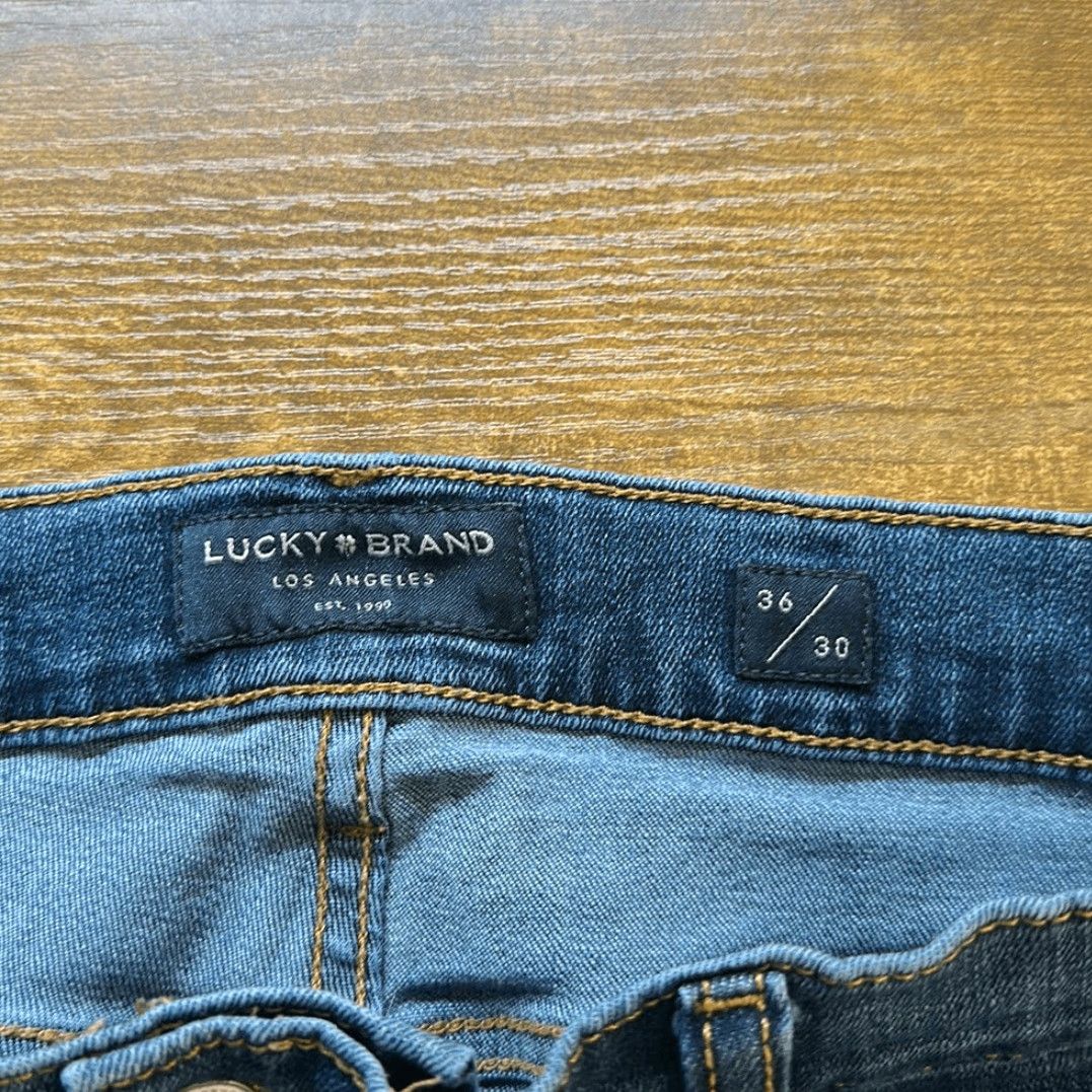 Lucky Brand Lucky Brand 410 Jeans Mens Athletic Straight W36 L30 Blue Jeans Mens Adjustable Fit Straight 30 Inseam Size US 36 / EU 52 - 7 Thumbnail