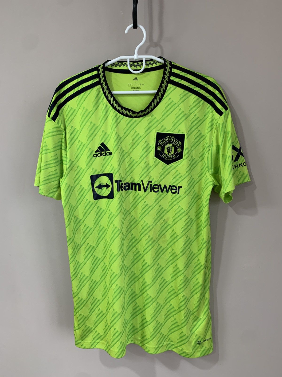 Adidas Manchester United 2022 Third Football Shirt Adidas Soccer L Size US L / EU 52-54 / 3 - 1 Thumbnail