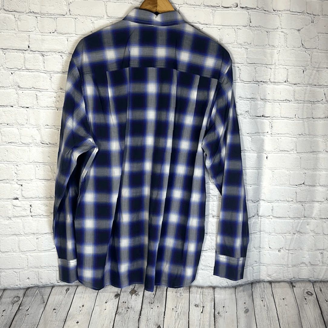 Tommy Bahama VINTAGE Tommy Bahama Jeans Plaid Western Country Button-Down Shirt L Large Men Blue Regular Button-Up Sleeve Long Shirt Size US L / EU 52-54 / 3 - 5 Thumbnail